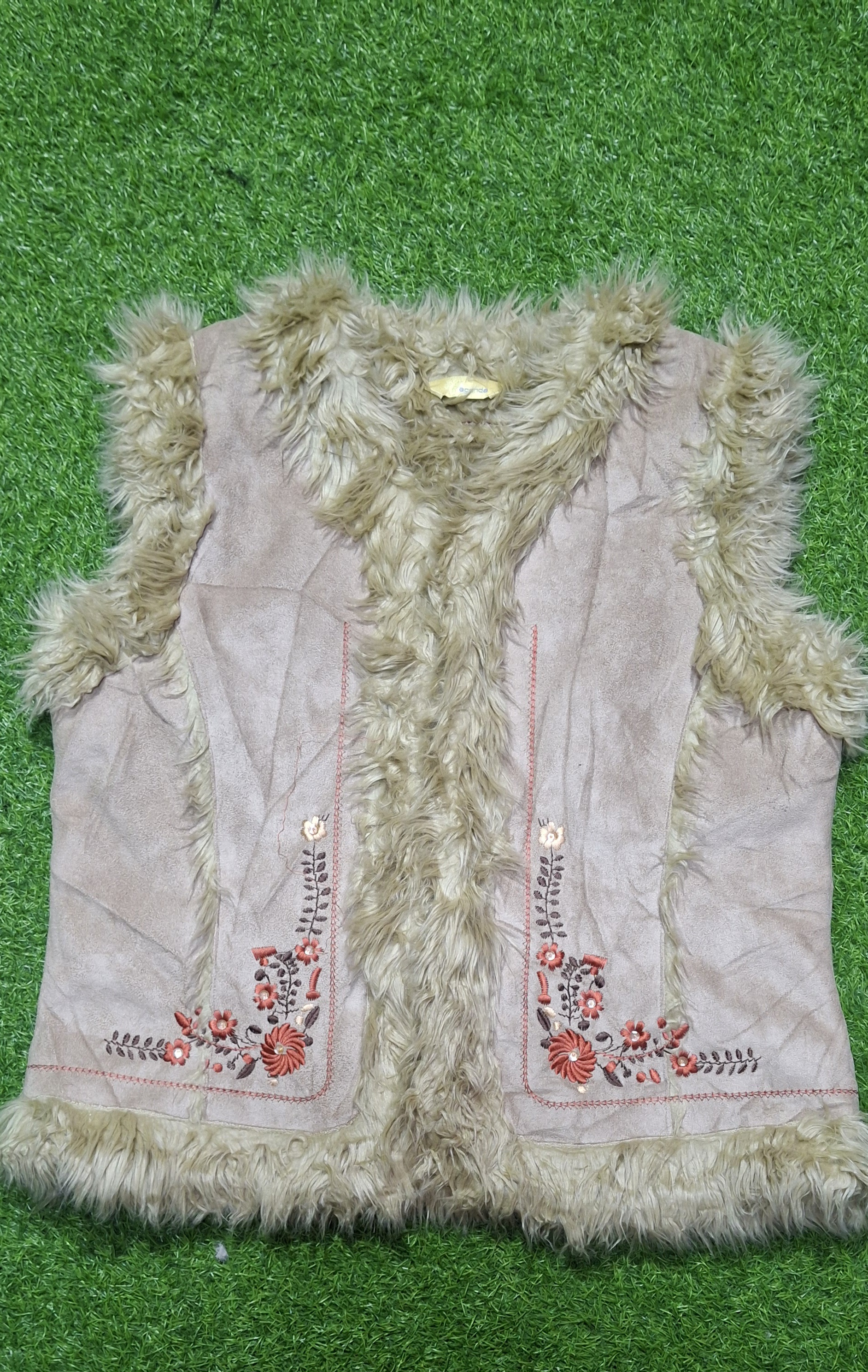 Chaleco estilo abrigos afganos