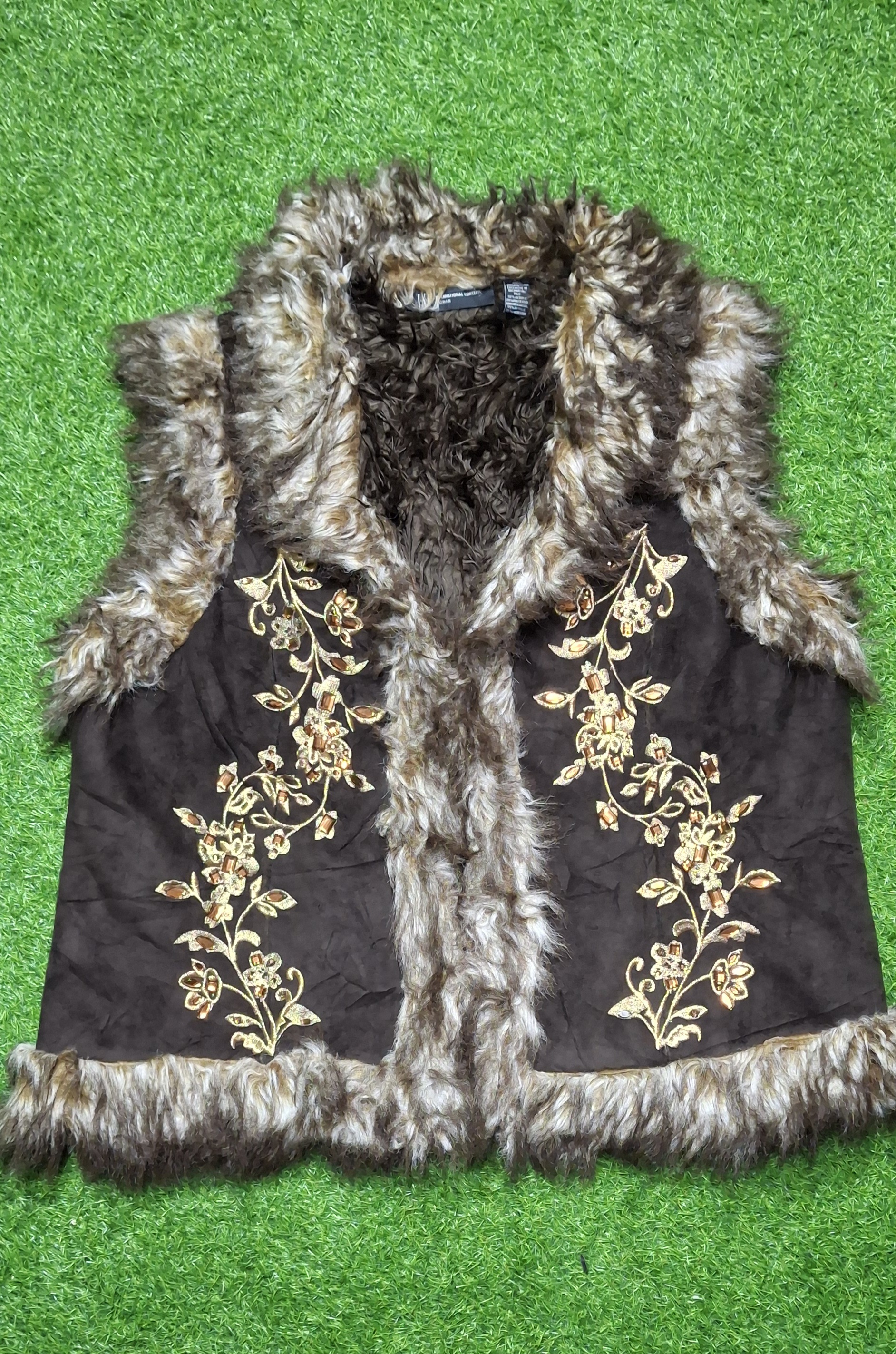 Chaleco estilo abrigos afganos