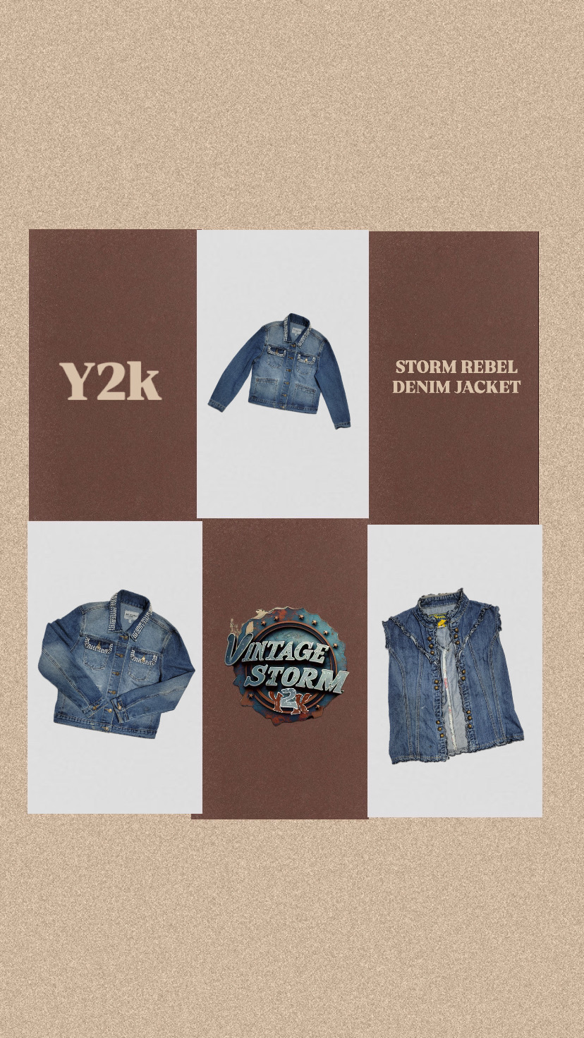 Y2k Storm Rebel Denim Jacket