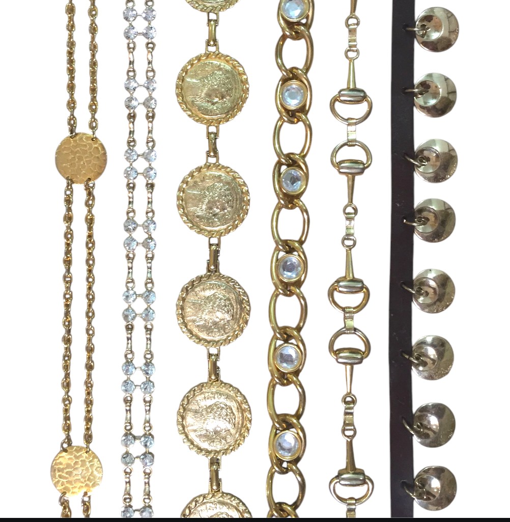 Y2K Golden Chain Belts