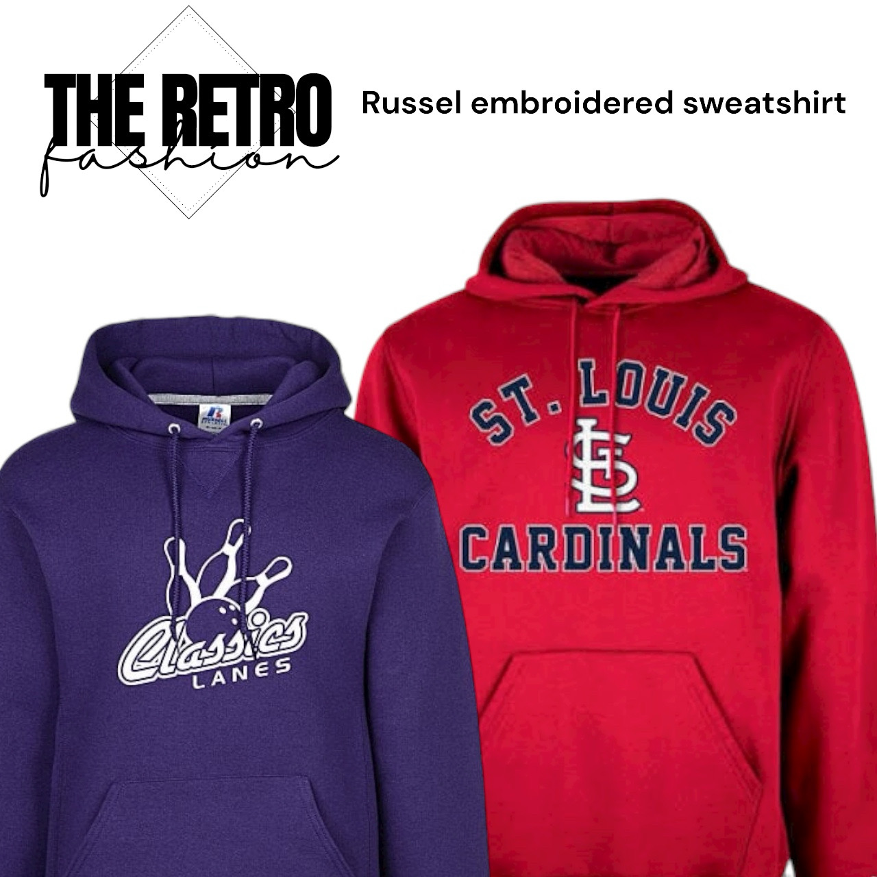 Russel bestickter Sweatshirt