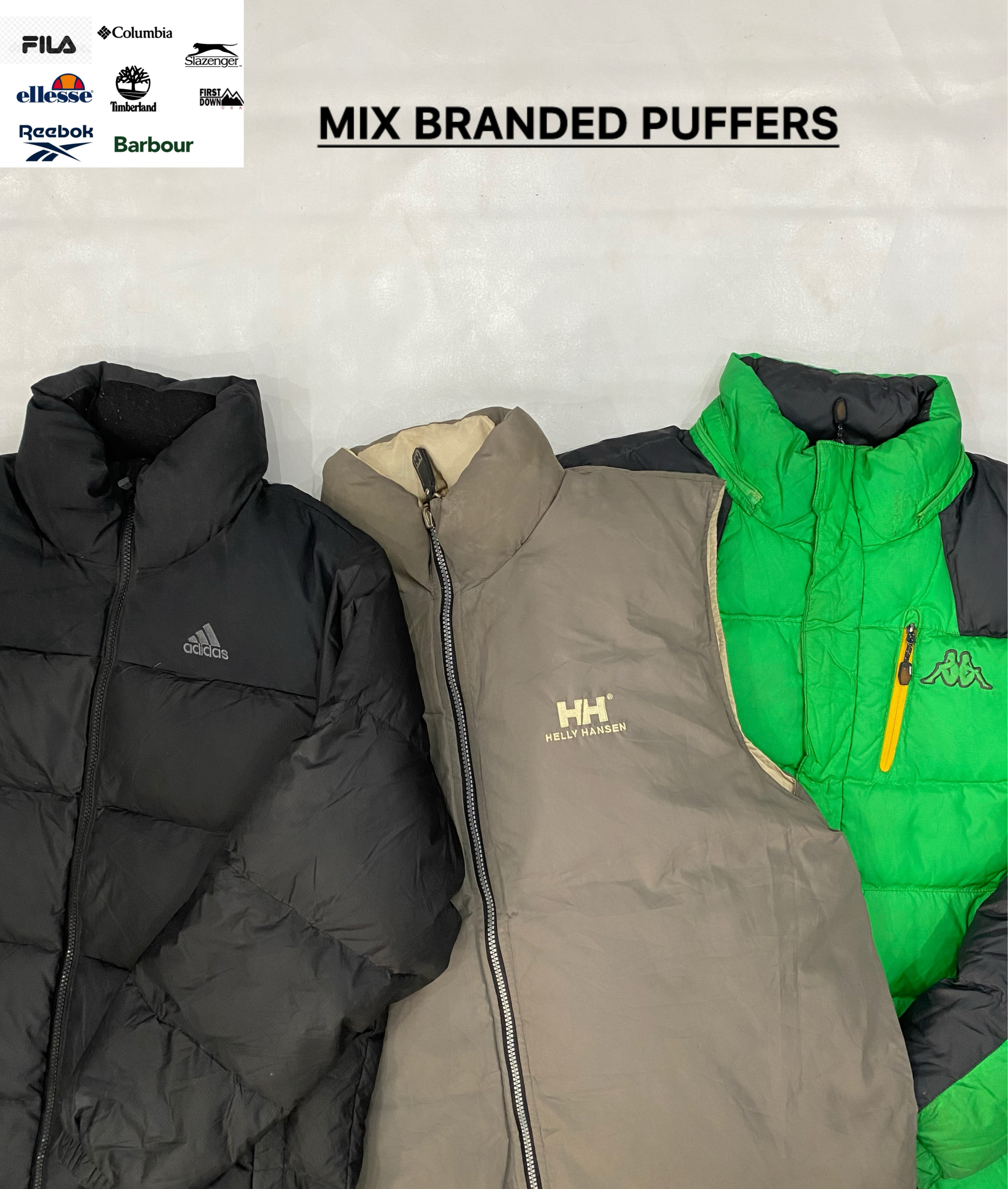 Mix de doudounes de marque