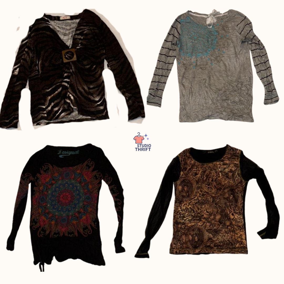 Y2K Graphic Print Tops | Bella Hadid Off-Duty Edit