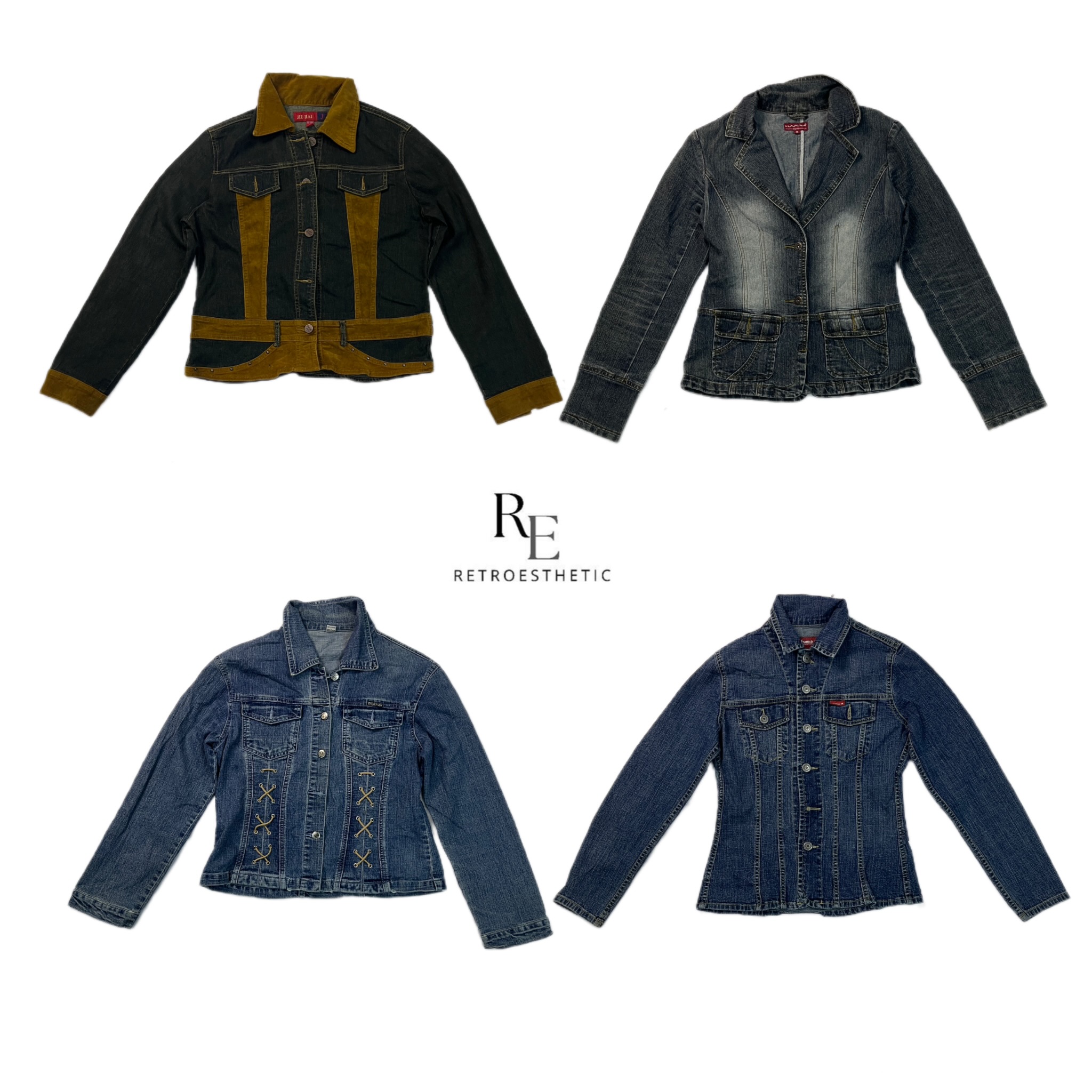 Y2K Cyber Era Girl Denim Jacket RE-2422