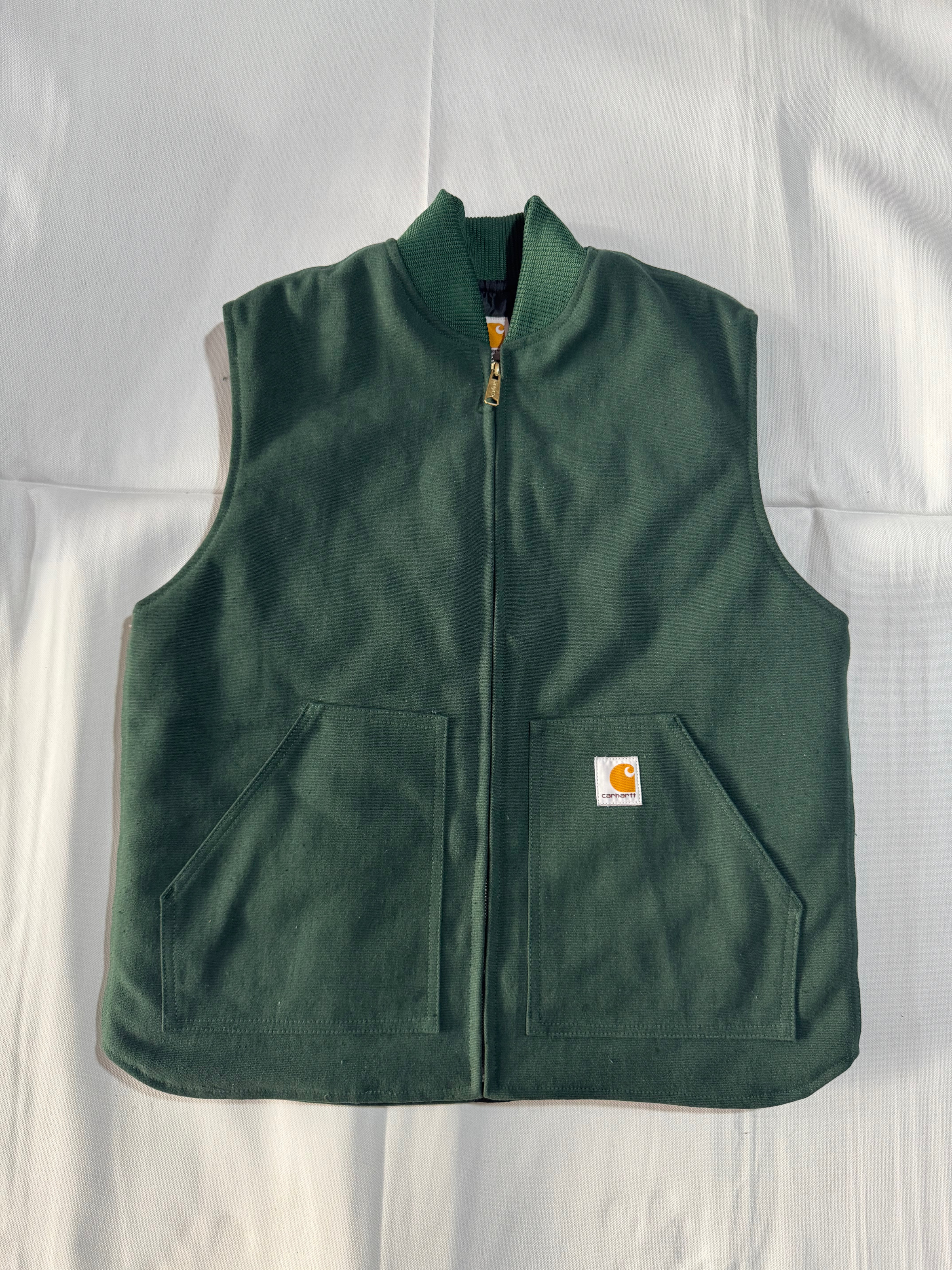 chalecos Carhartt verdes estilo rework