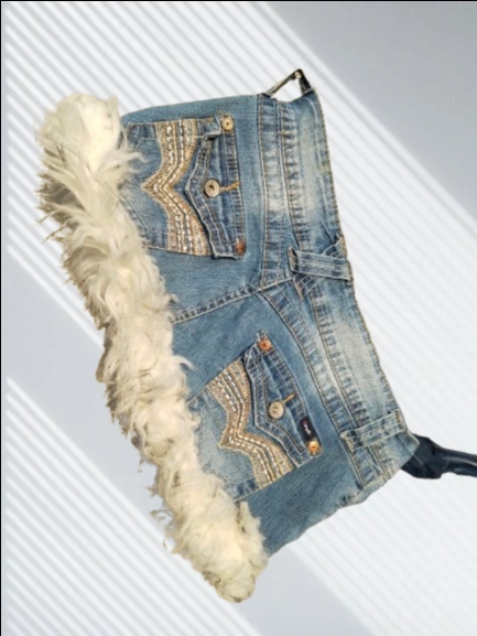 Denim Mini-Fellröcke (MSK-86)