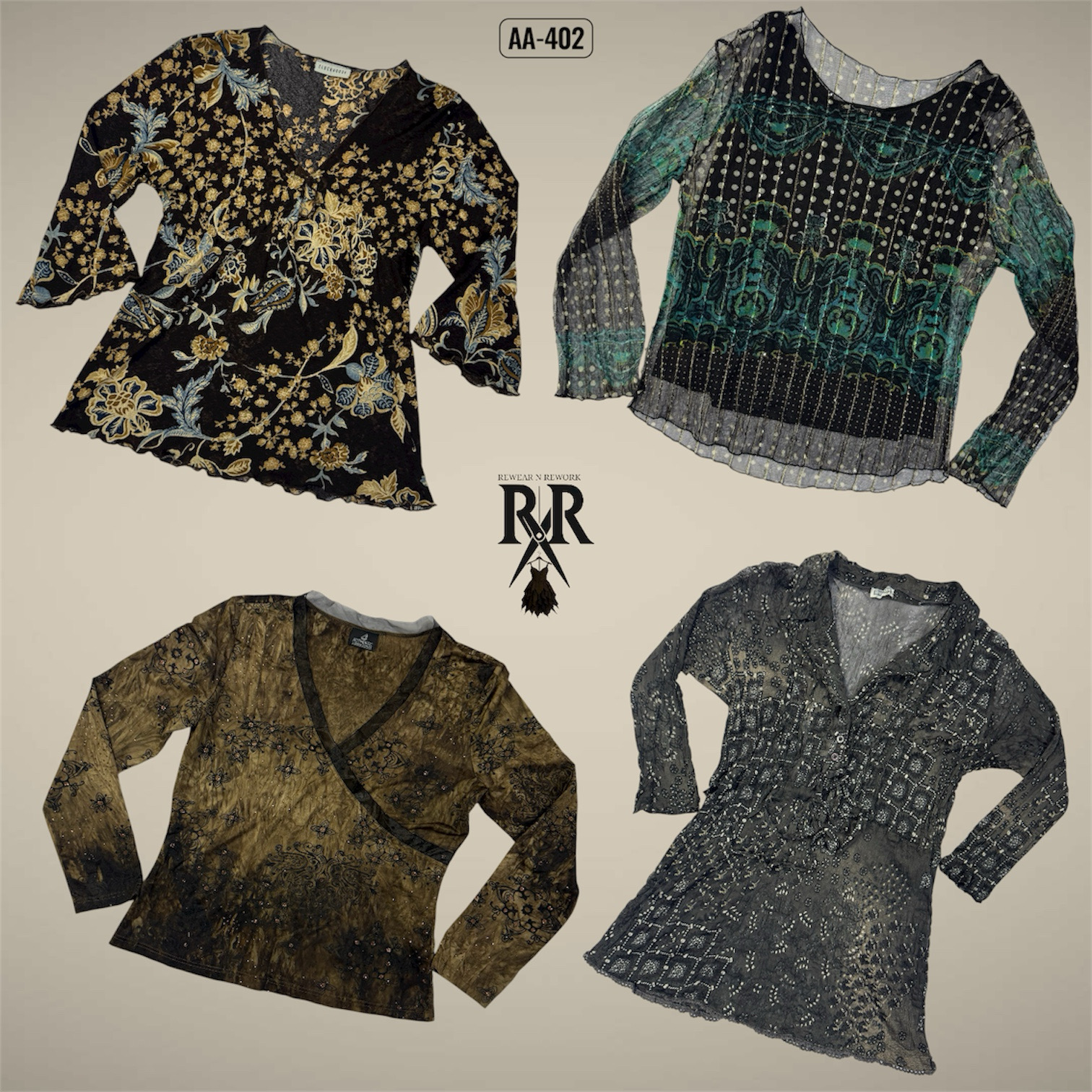 Débardeurs à manches longues Y2K Grunge (AA-402)