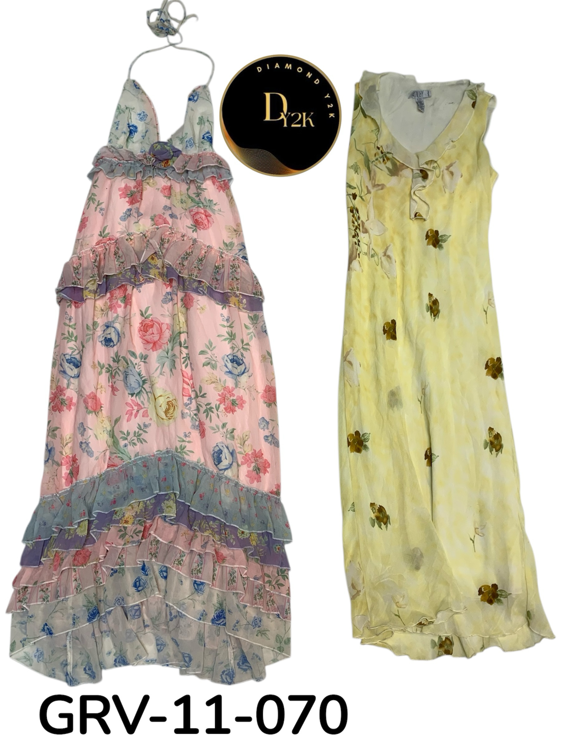 Y2K Inspired Polyester Dress – Timeless Aesthetic GRV-11-070