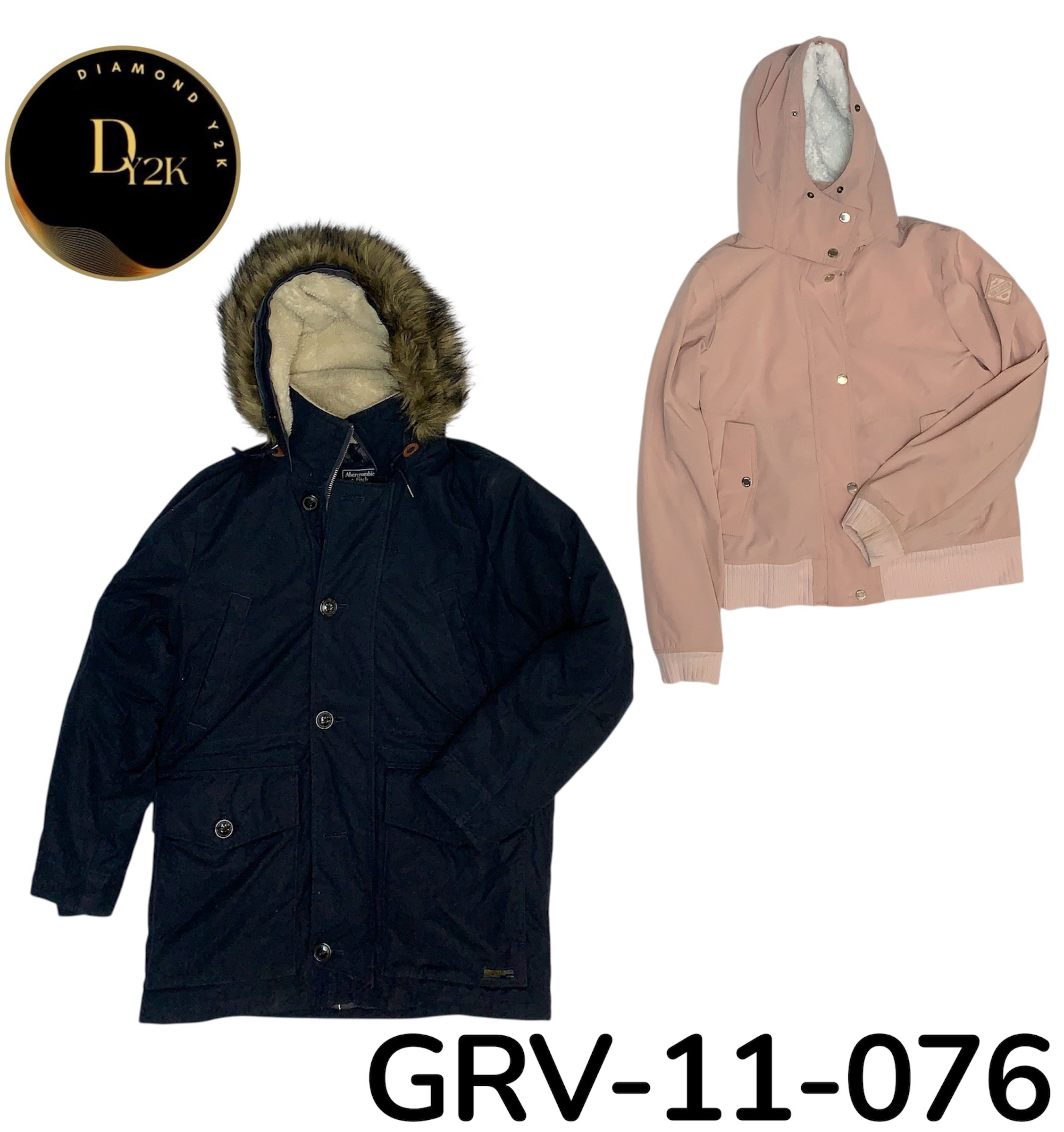 ヴィンテージY2Kパファージャケット – 大胆でスタイリッシュなレトロなルック(GRV-11-076)