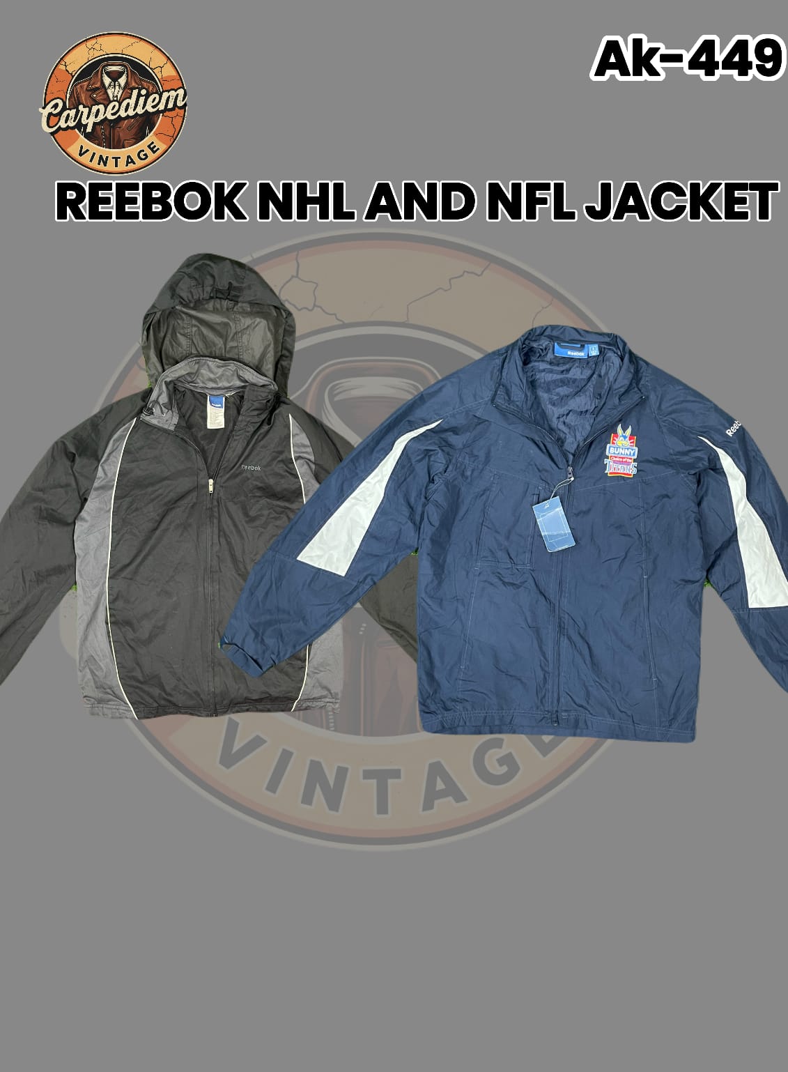 リーボック NHL と NFL ジャケット Ak-449