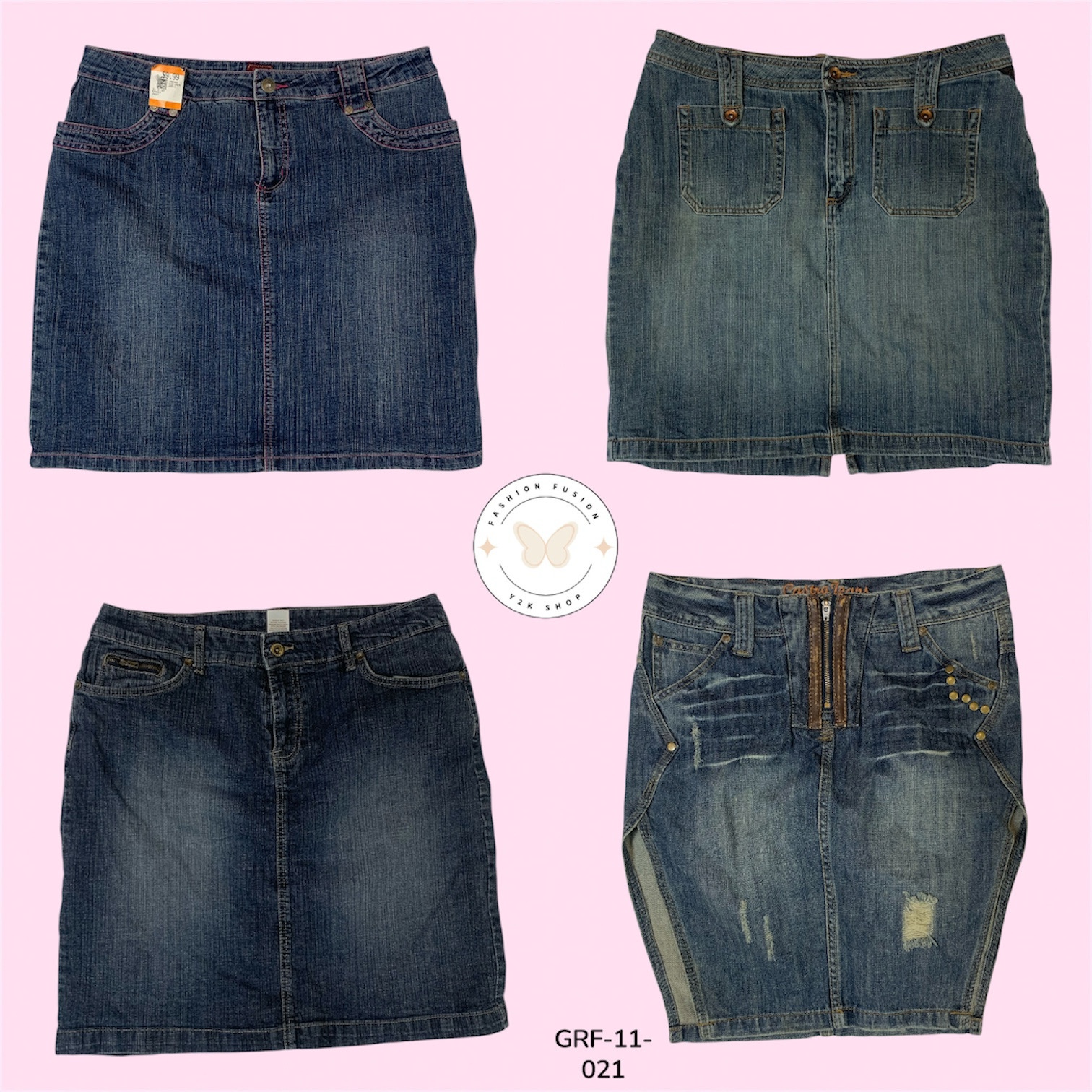 Classic Denim Midi Skirt – Effortless Everyday Style (GRF-11-021)