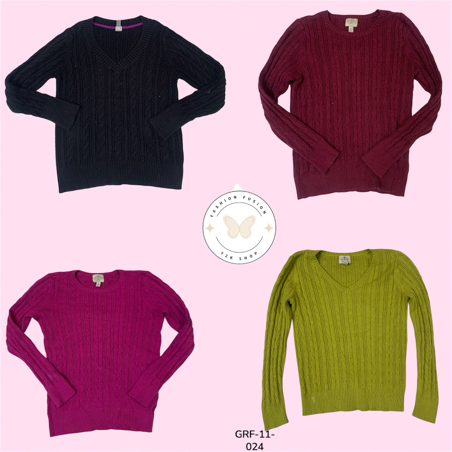Cozy Cable Net Sweater – Classic Knitwear for Everyday Comfort (GRF-11-024)