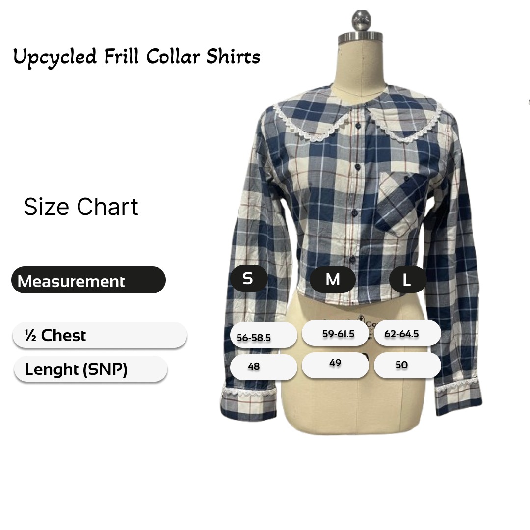 SS25 アップサイクル フリルカラーシャツ