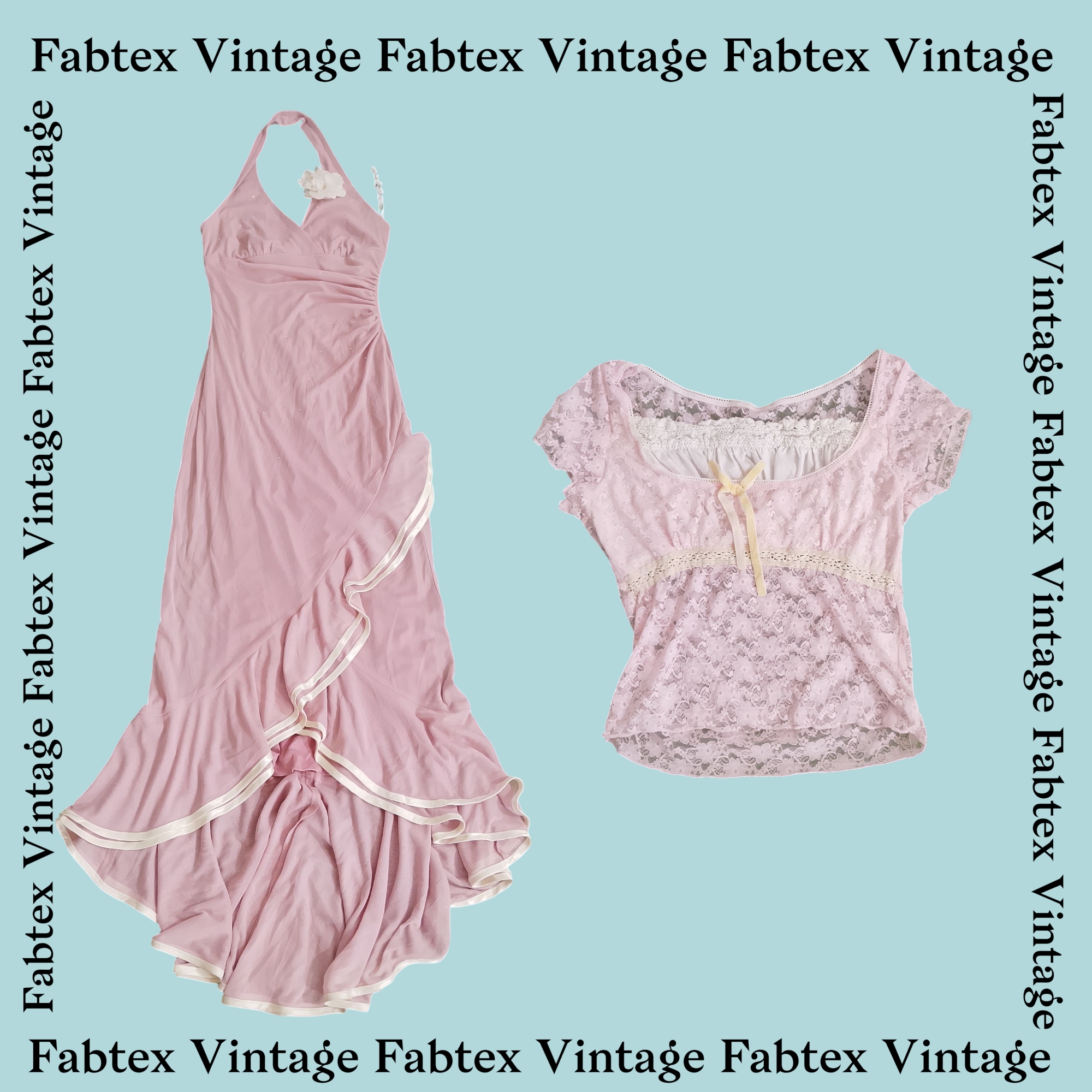 (FV-426) Barbie Vibe: Baby Pink Mix Bundle Y2K Dress & Tops