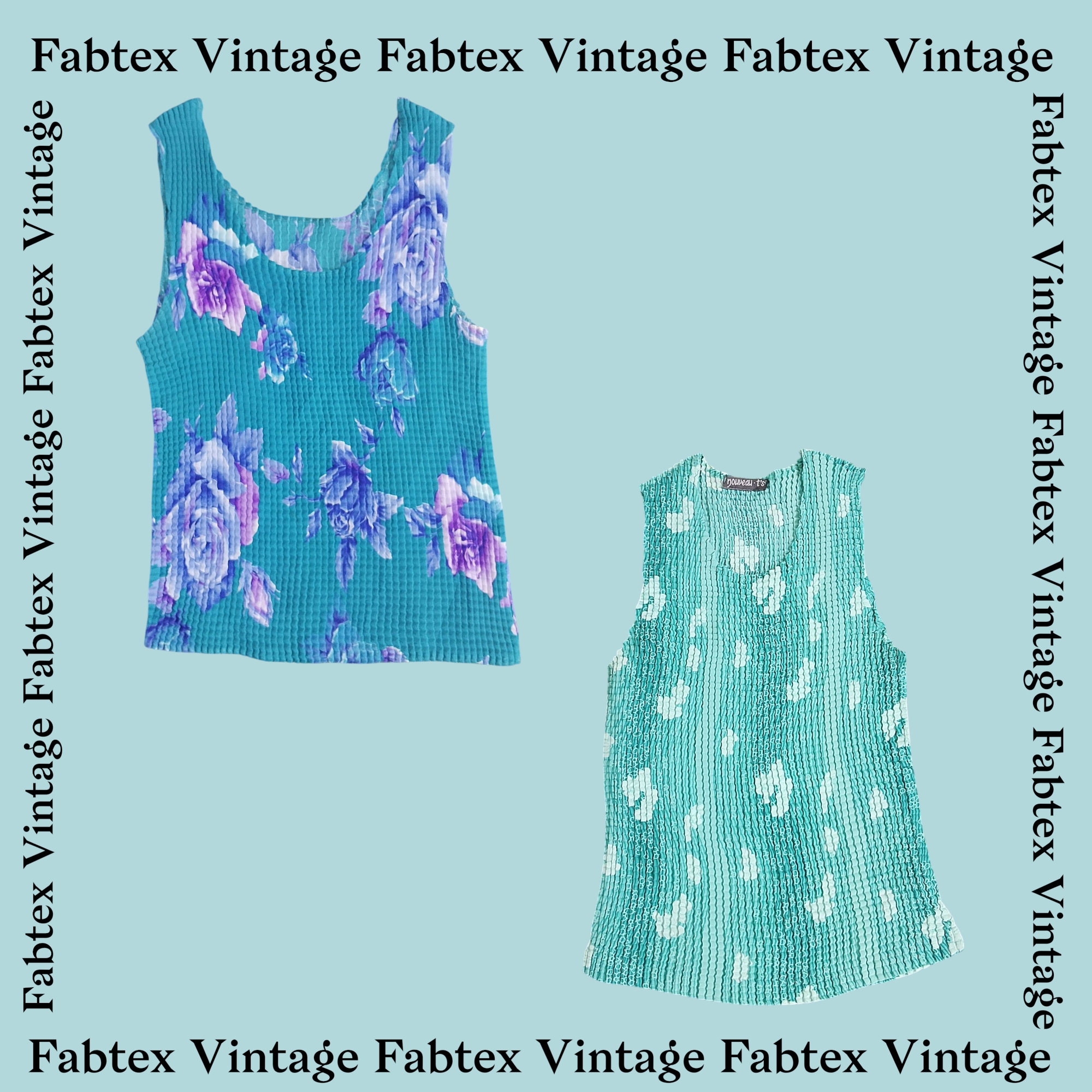 (FV-419) Y2K プリントフローラルトップス