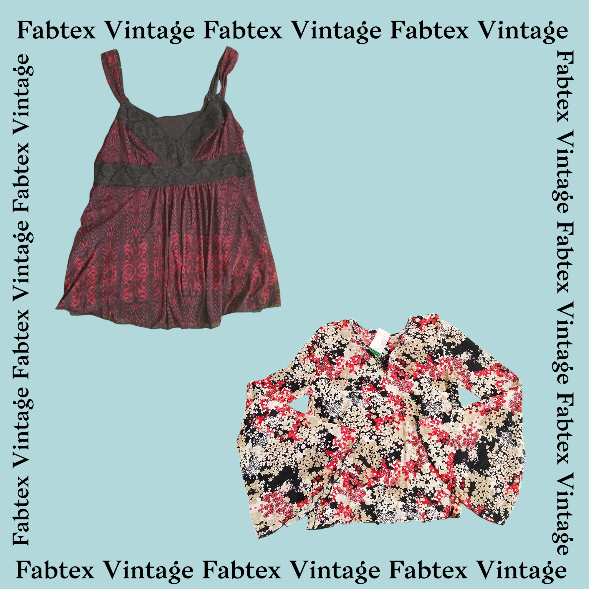 (FV-425) ビビッドなY2Kと夏のトップスバンドル - 派手なトレンディスタイル