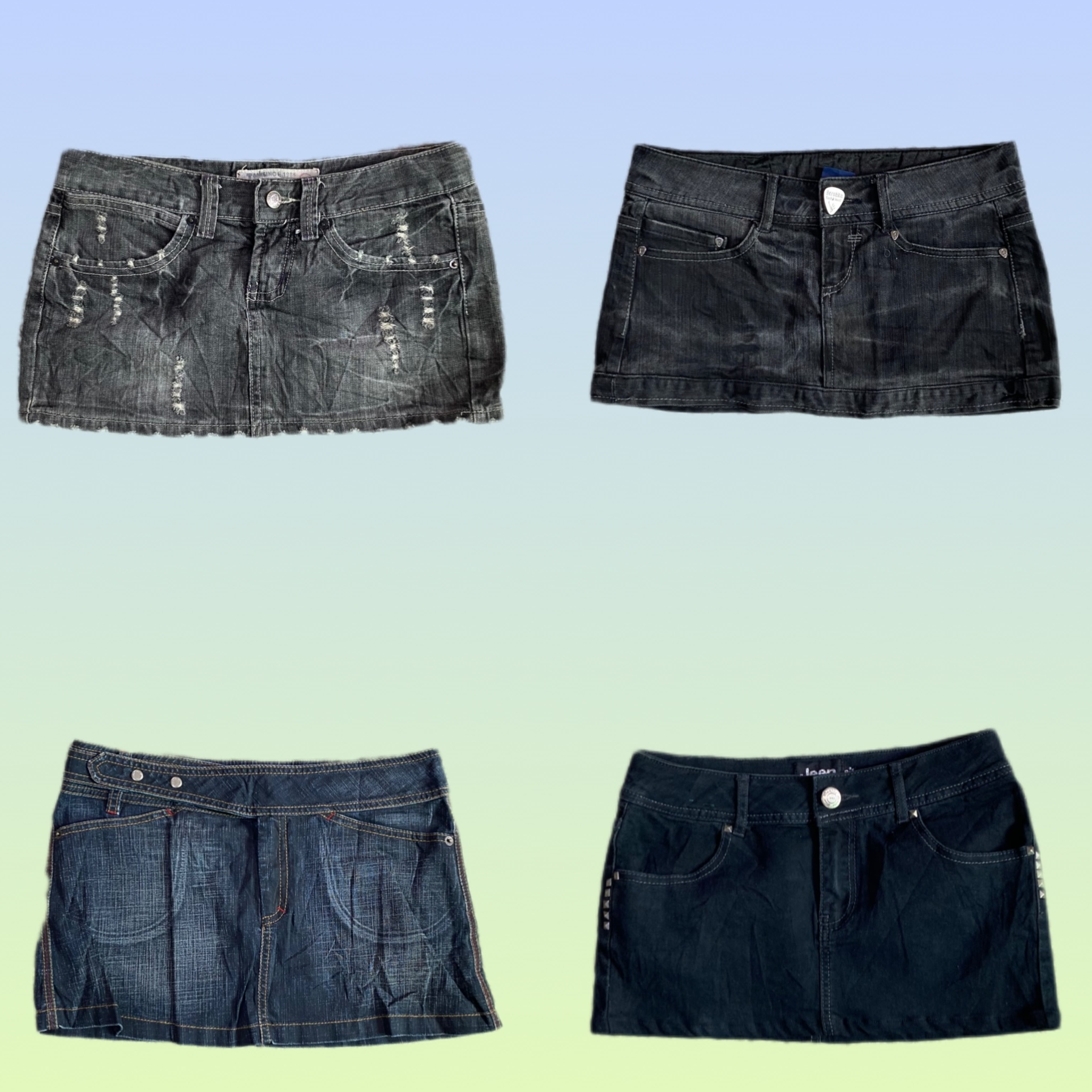 Jupes mini en denim Y2K (TS1447)