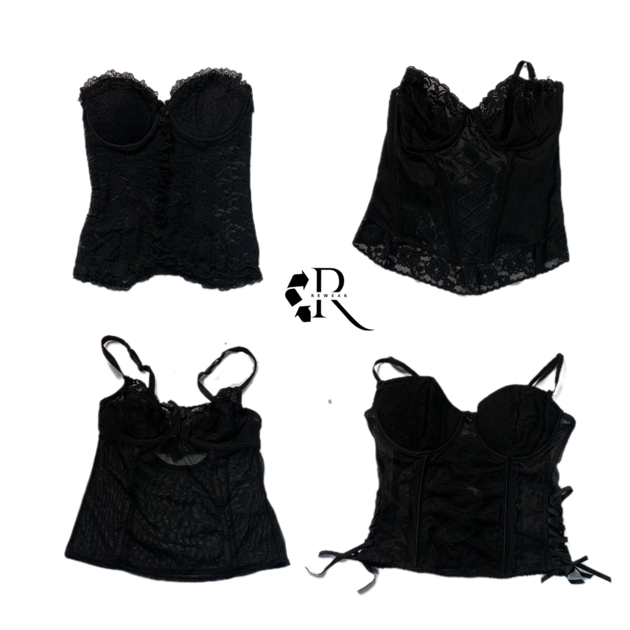 Y2K Black Goth Mix Tops RW-1215