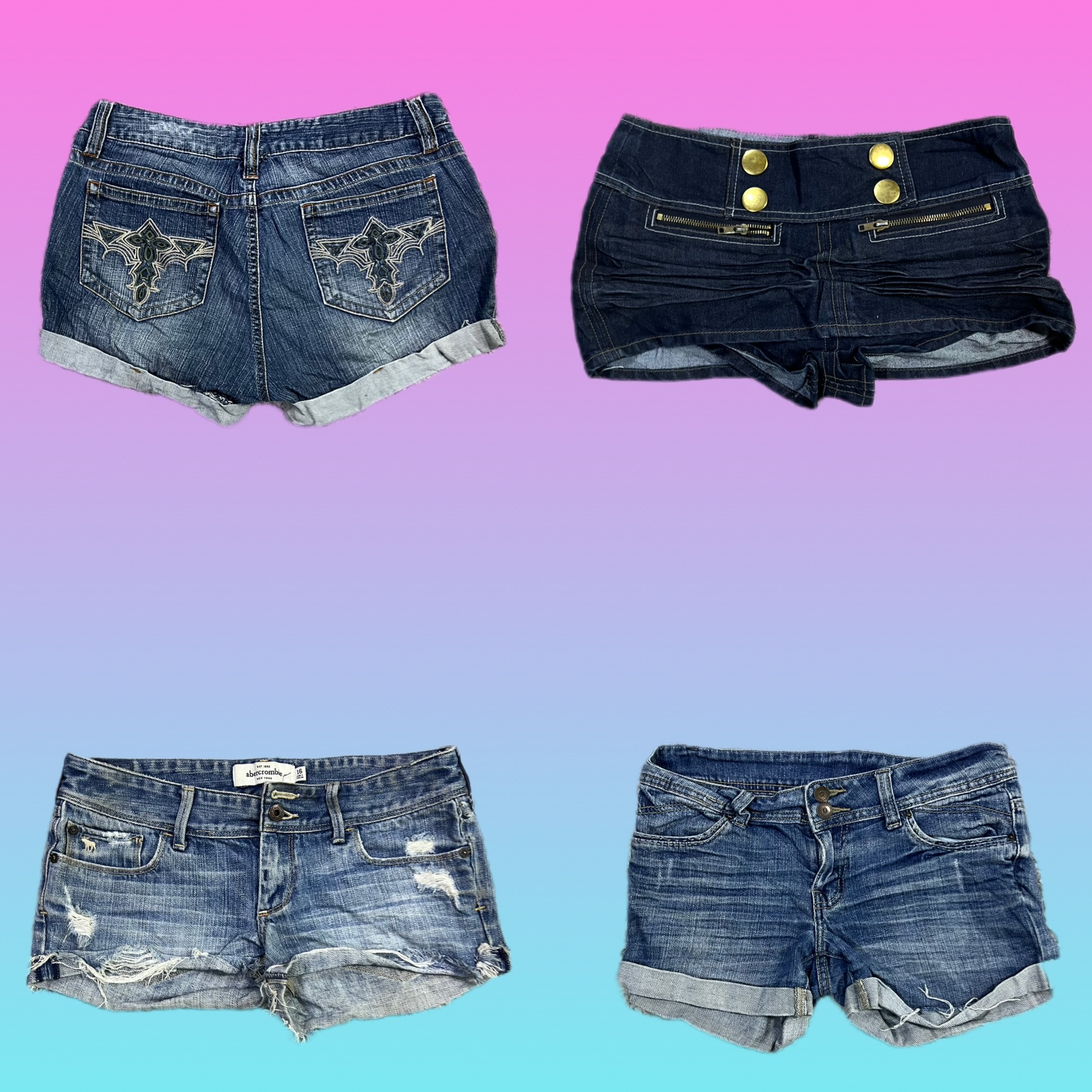 Y2K Denim Shorts (TH-083)