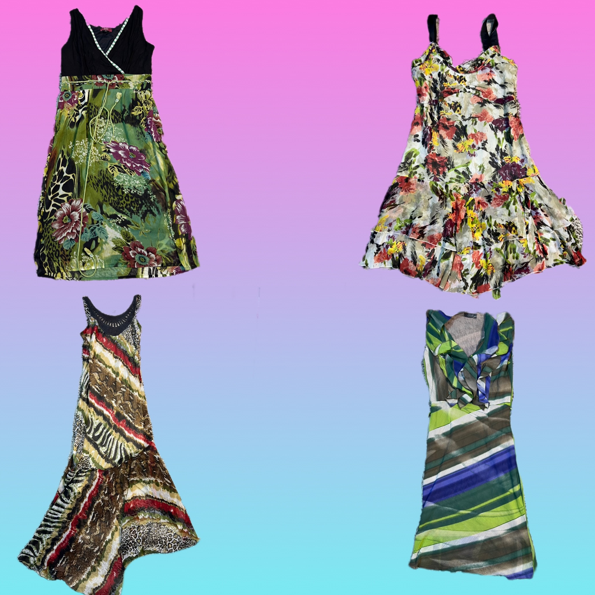 Y2K Forest Vibe Maxi dresses (TH-090)