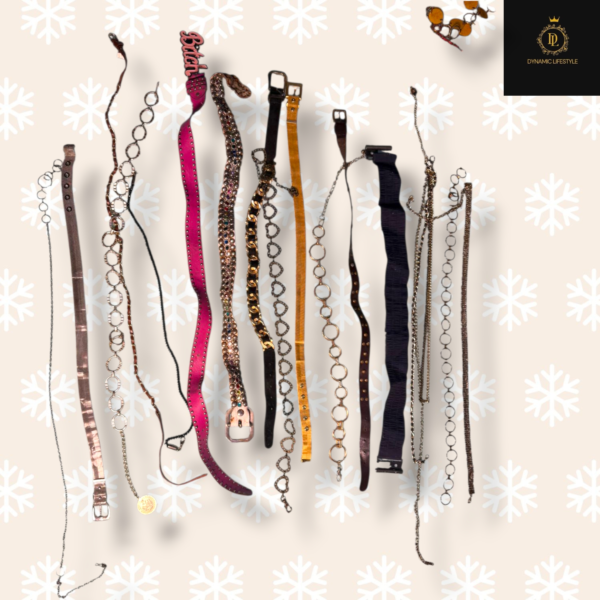 Vinatge y2k belt and unique belt