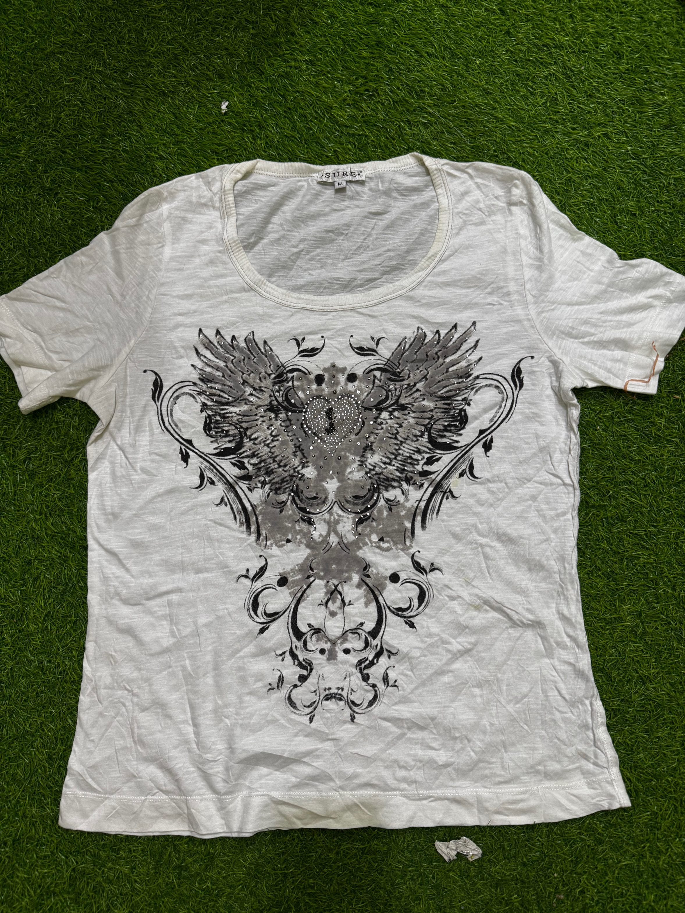 T-shirt imprimé horreur Y2K pour femmes