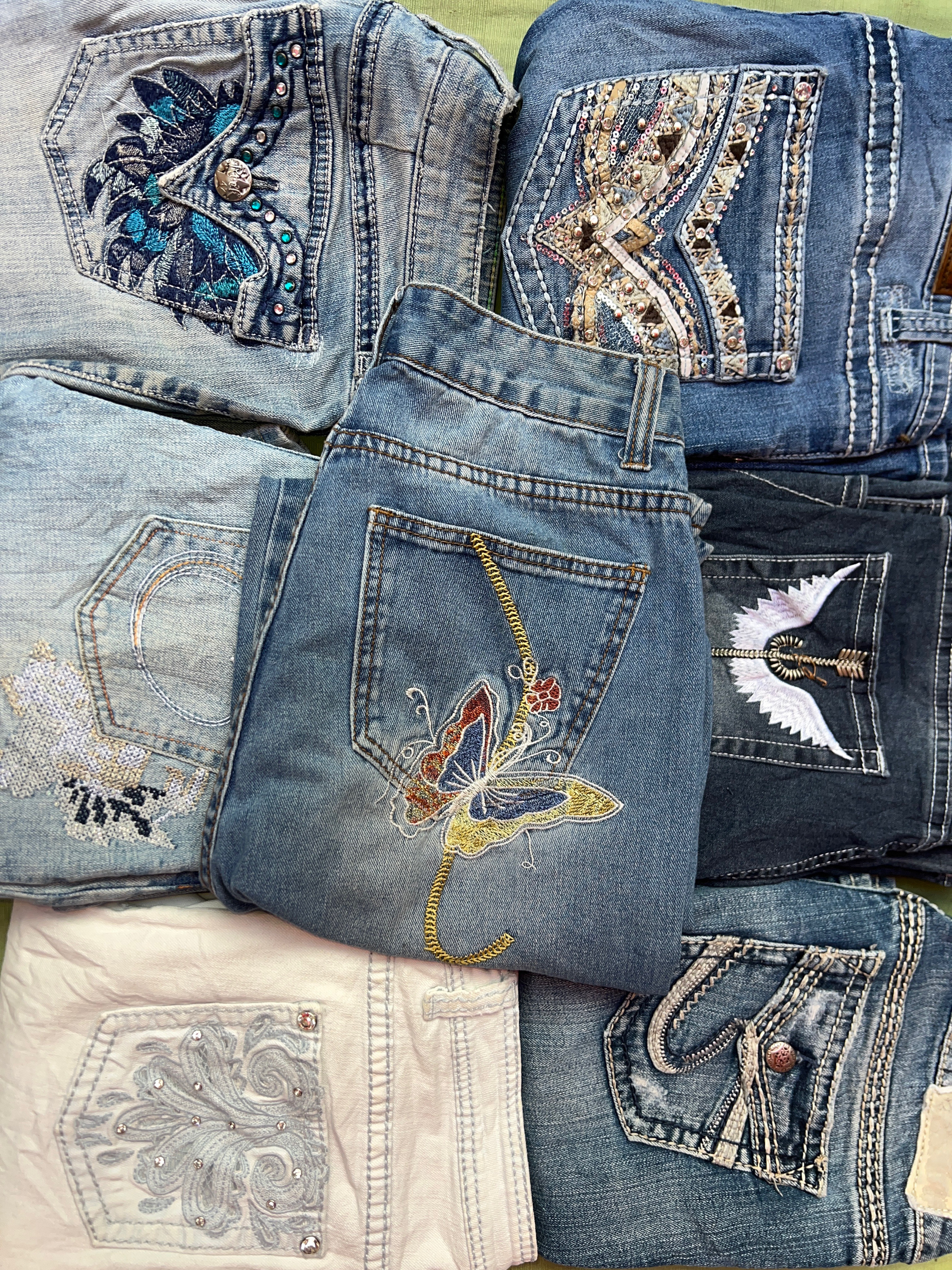 Jeans de campana para damas y2k