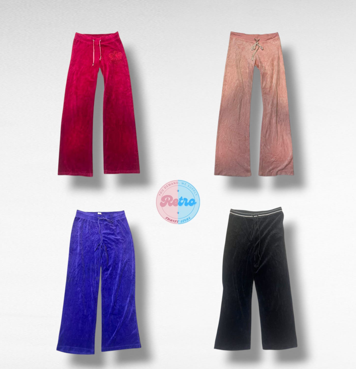 Pantalons en velours Juicy Couture Y2K iconiques (R)