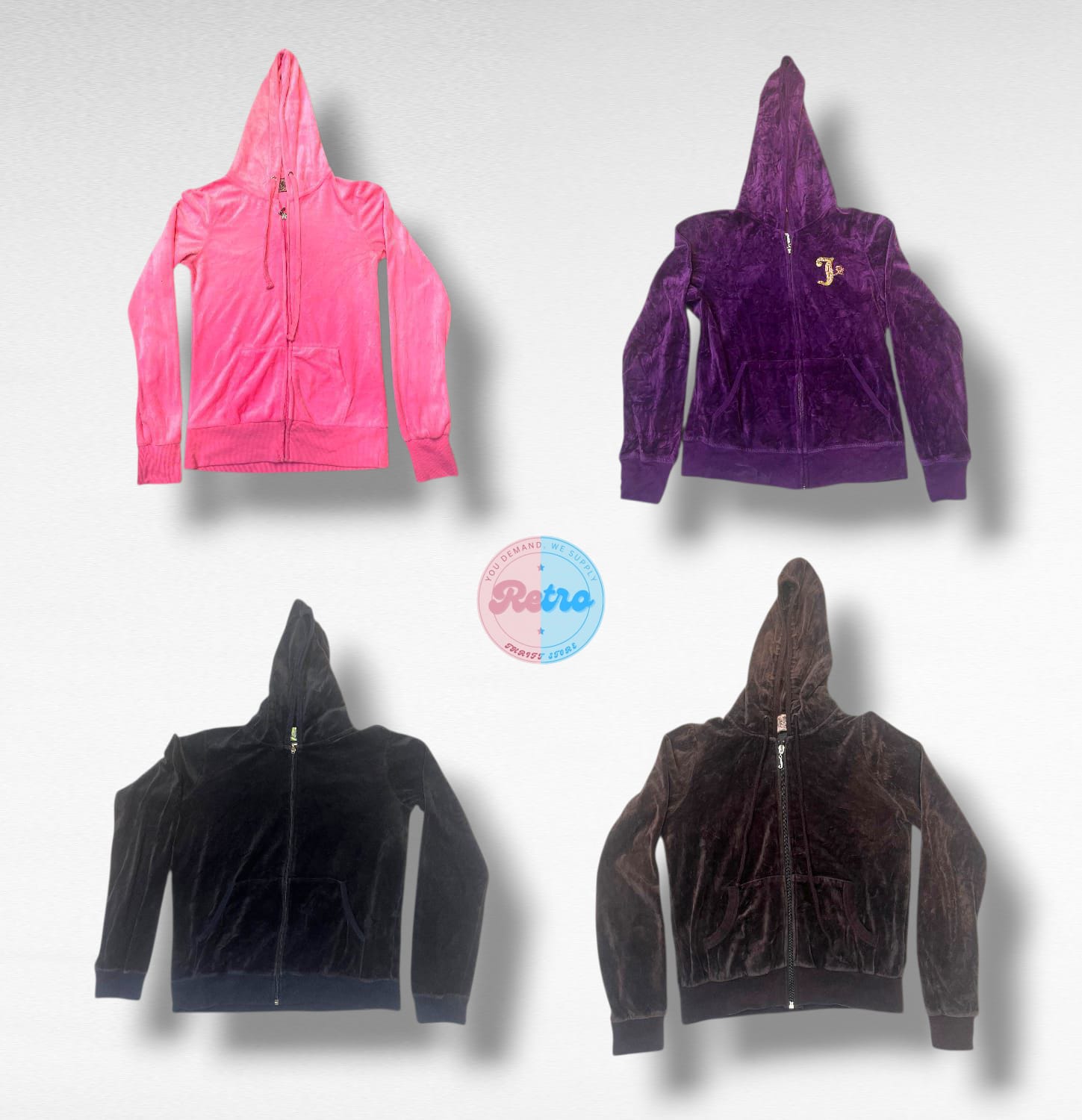 オーセンティック ヴィンテージ ジューシー・クチュール ヴェロア フーディ コレクション (R)