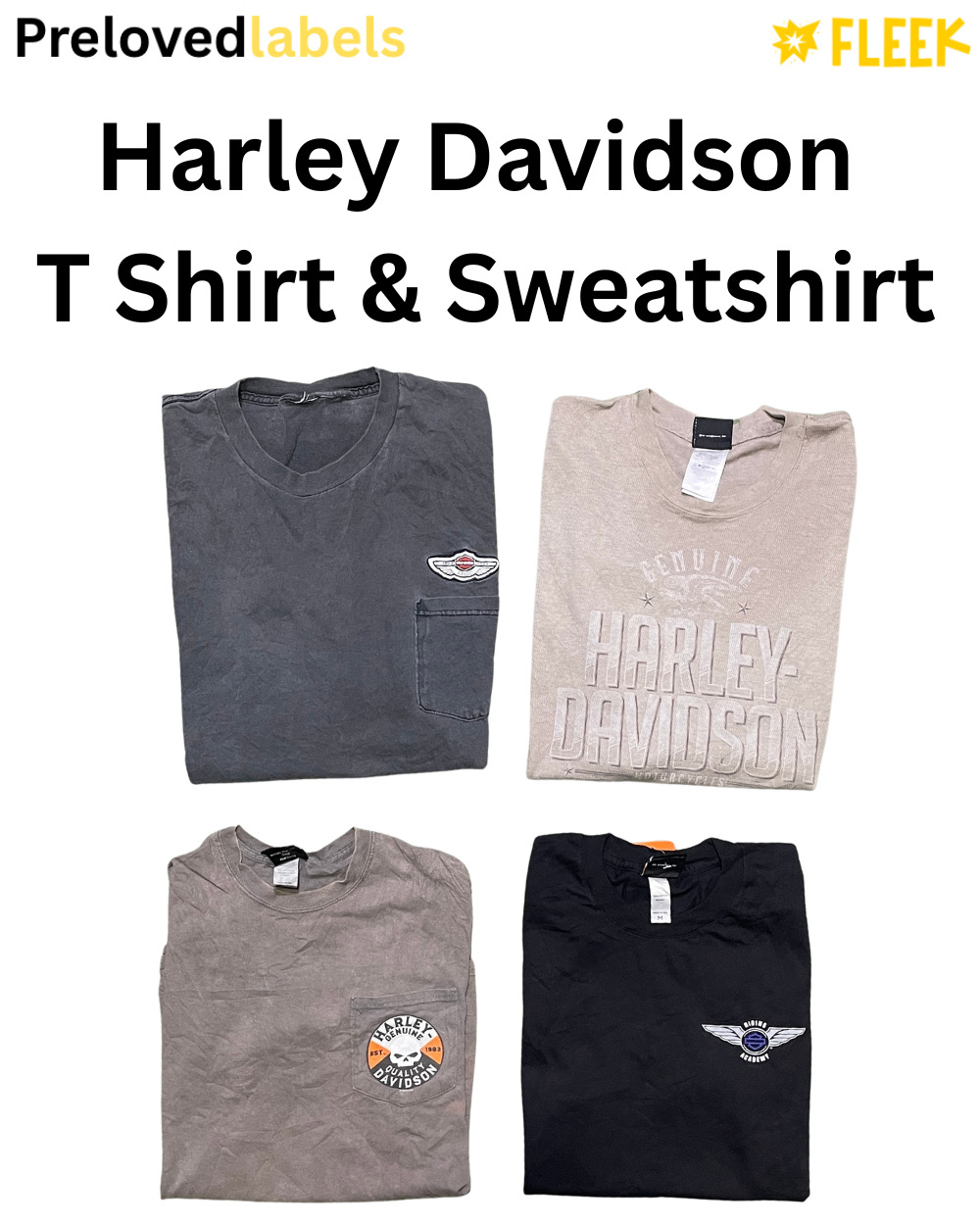 Harley Davidson T-Shirt & Sweatshirt (Wcv: 1176)