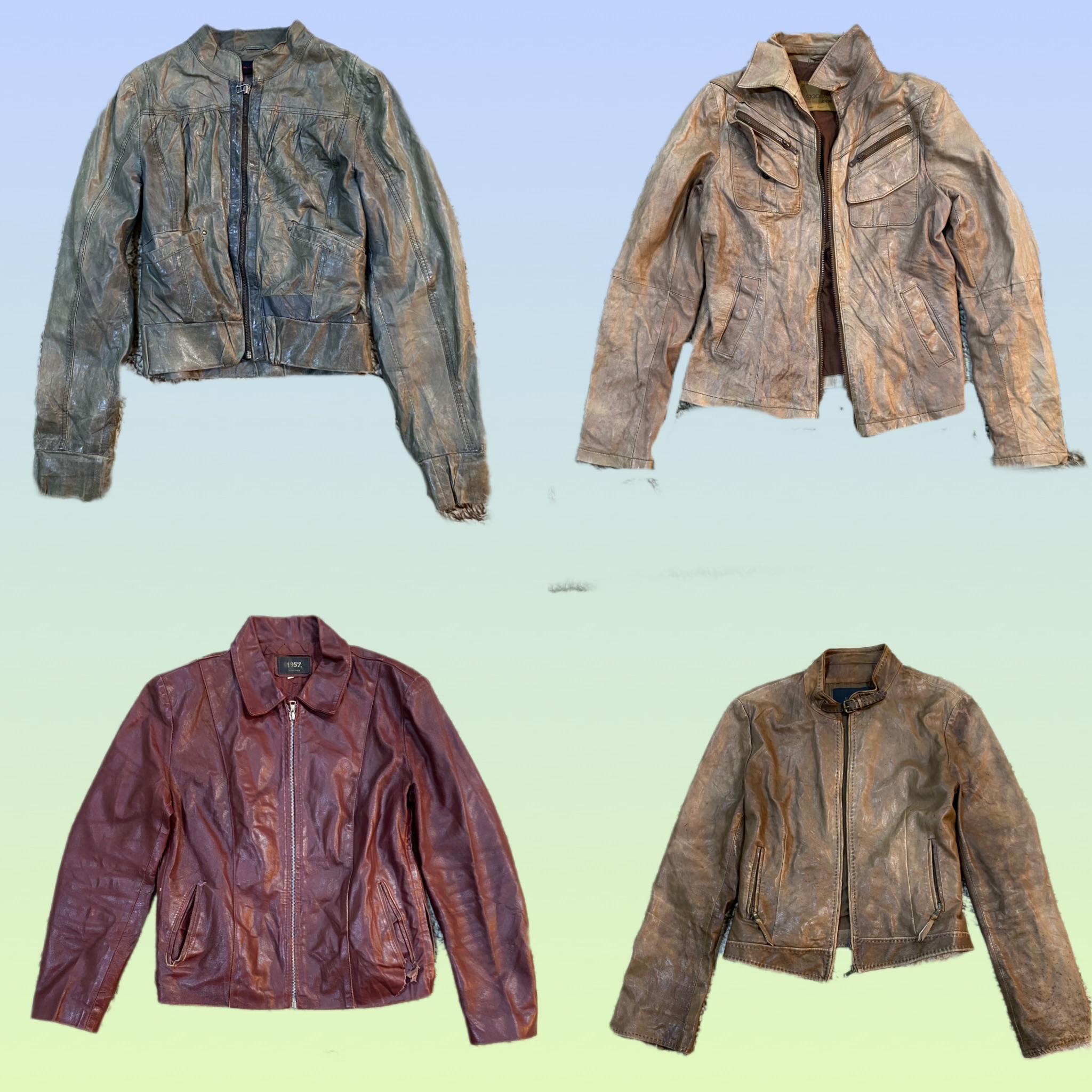 Y2K 90’s vibe leather jacket (TS-1462)