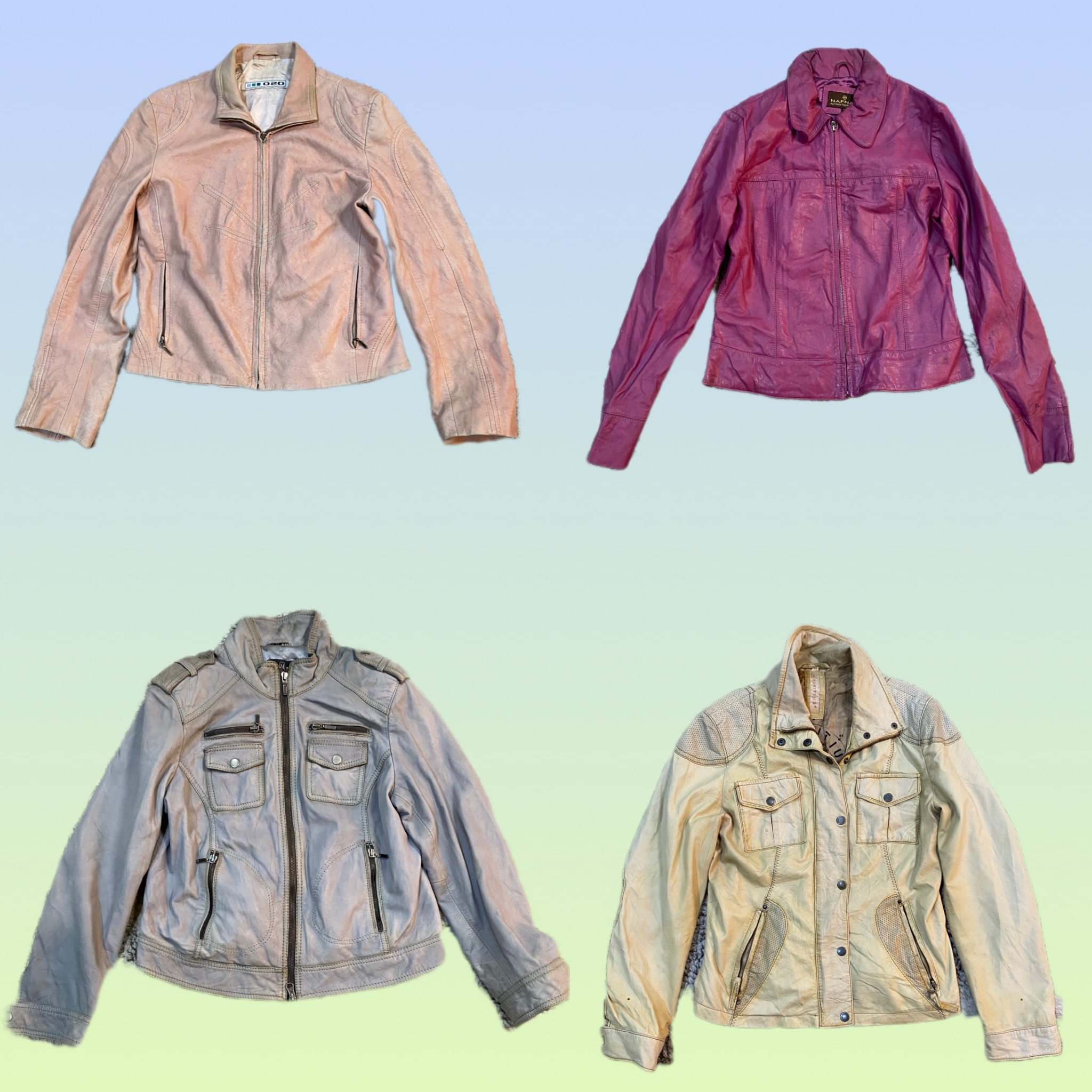 Y2K NYC Leather jacket (TS-1463)