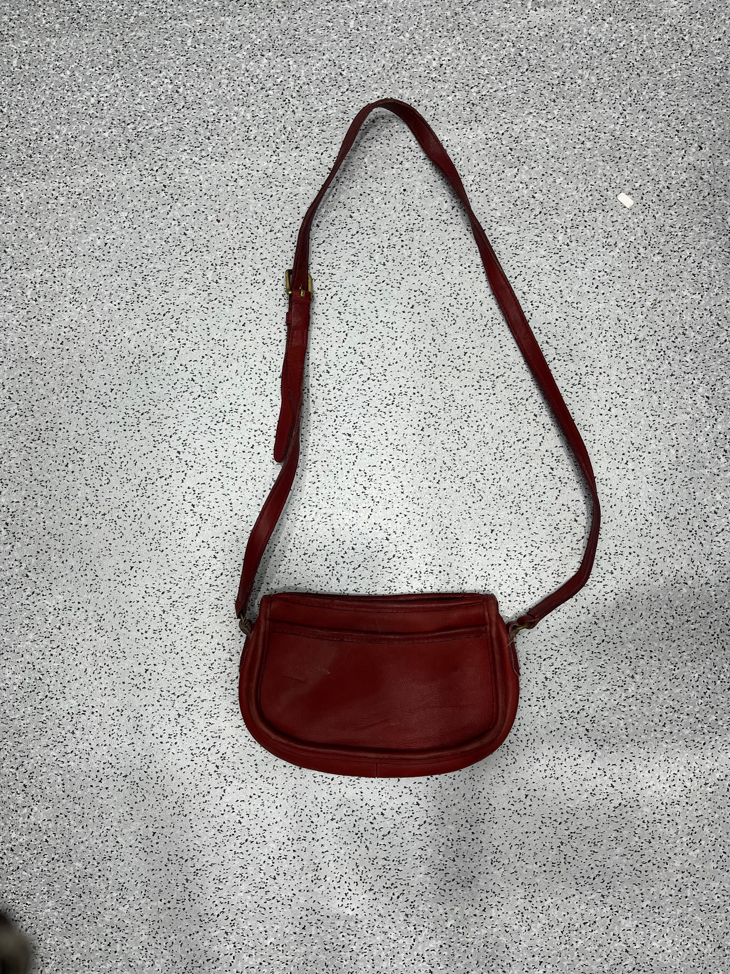 Leather coach bag