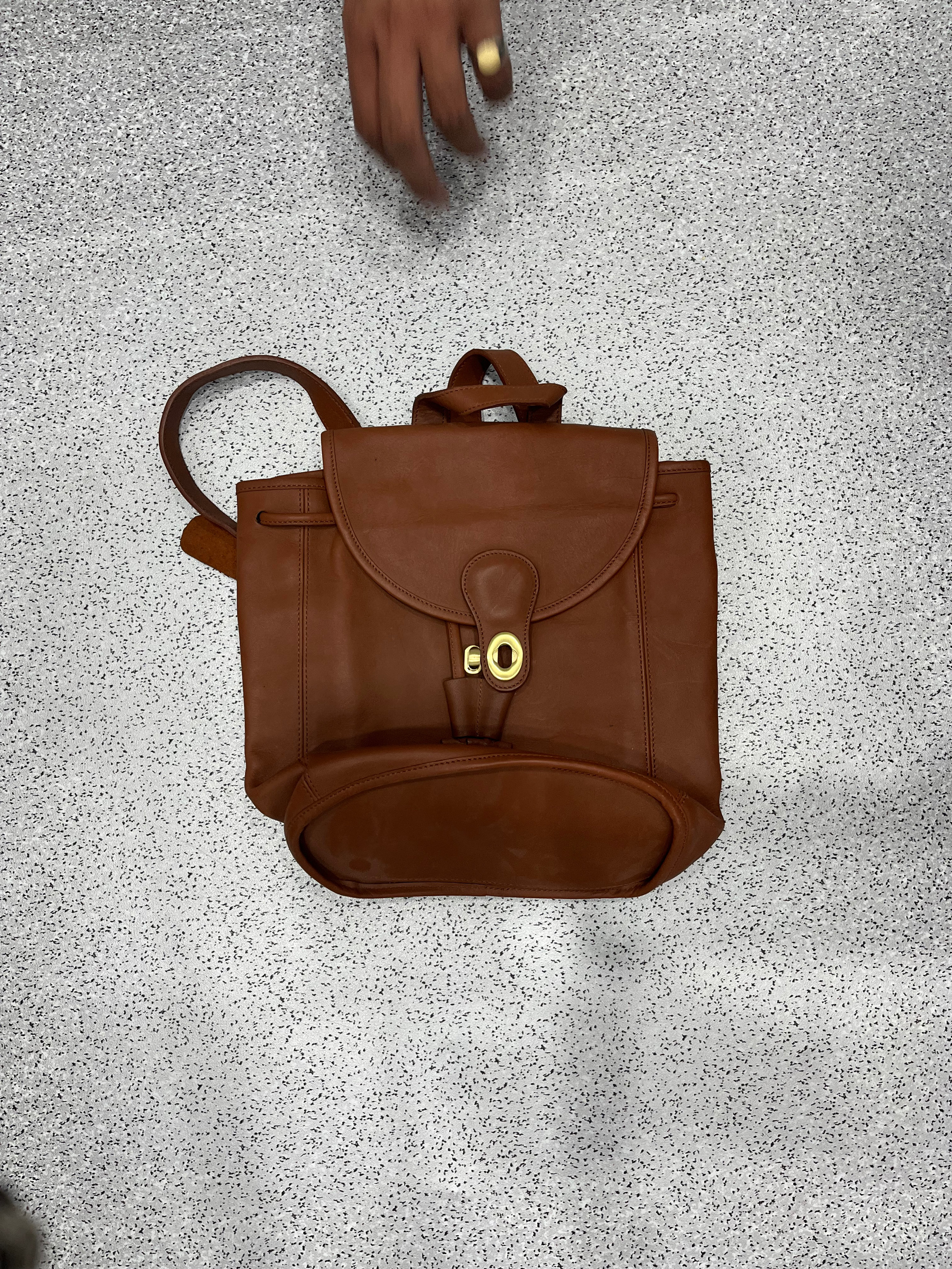 Leather coach bag