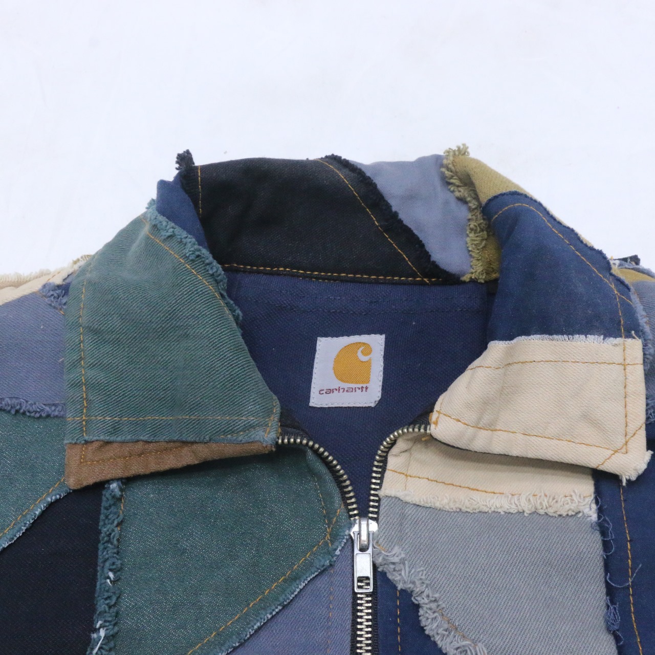 CR715 UPCYCLED CARHARTT カラーブロック パッチワーク ジャケット