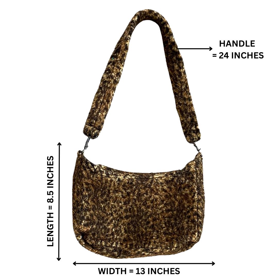 Upcycled Blanket Fur Bag