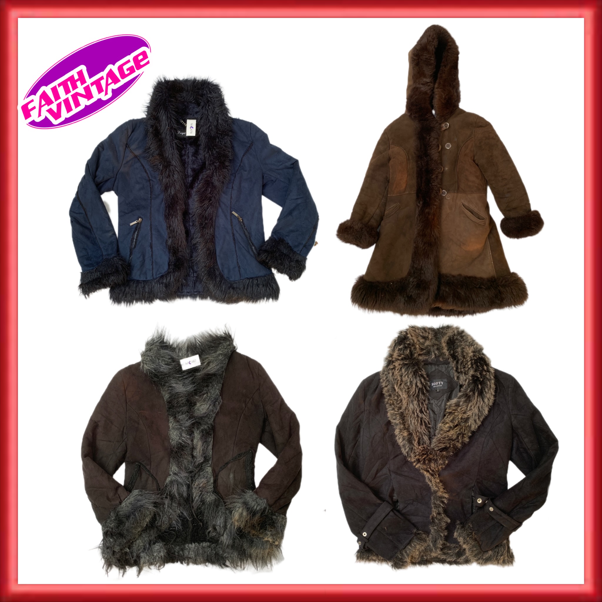 Wrapped In Winter (Short Afghan Coats) (FV-069)