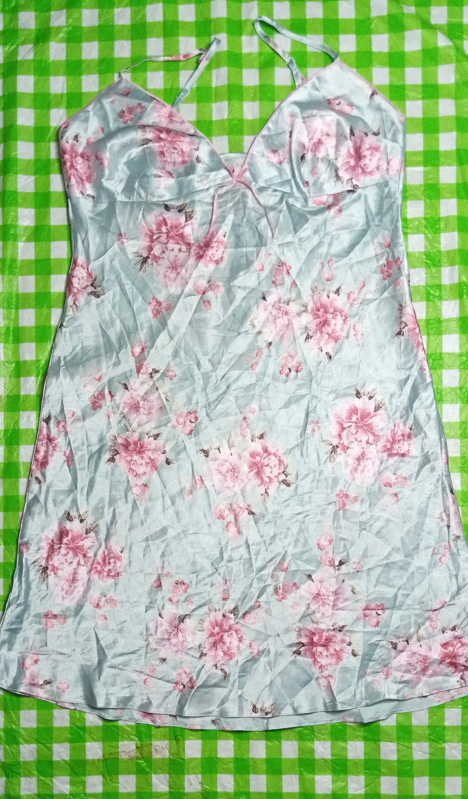 SR#024, Y2K Beautiful Silk Midi Dress