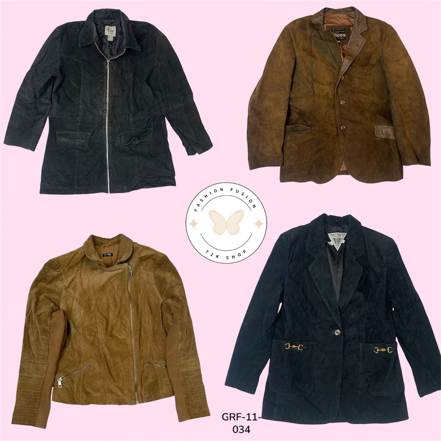 Tailored Suede Jacket – Soft Texture, Refined Fit (GRF-11-034)