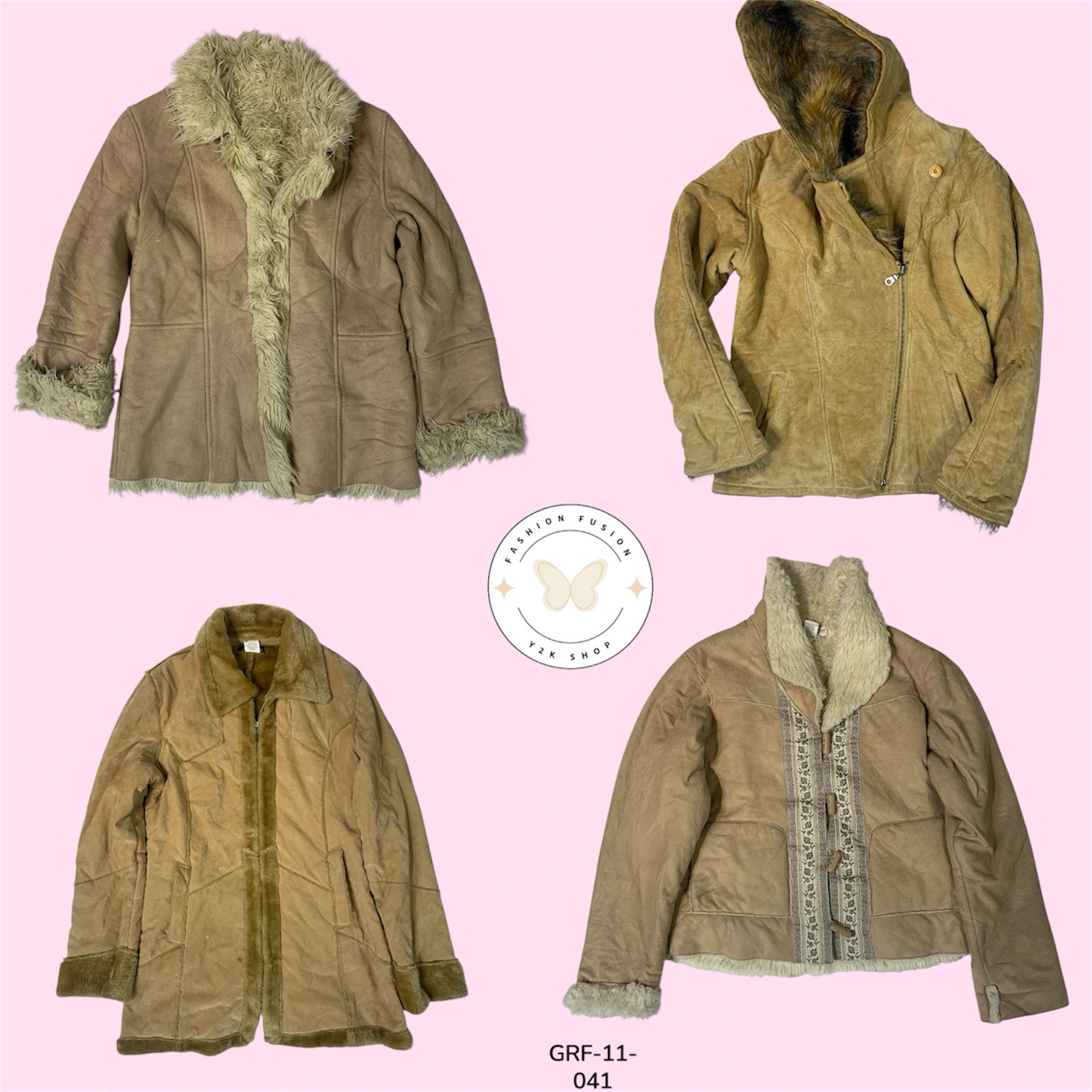 Luxury Faux Fur Coat – Elegant Winter Outerwear  (GRF-11-041)