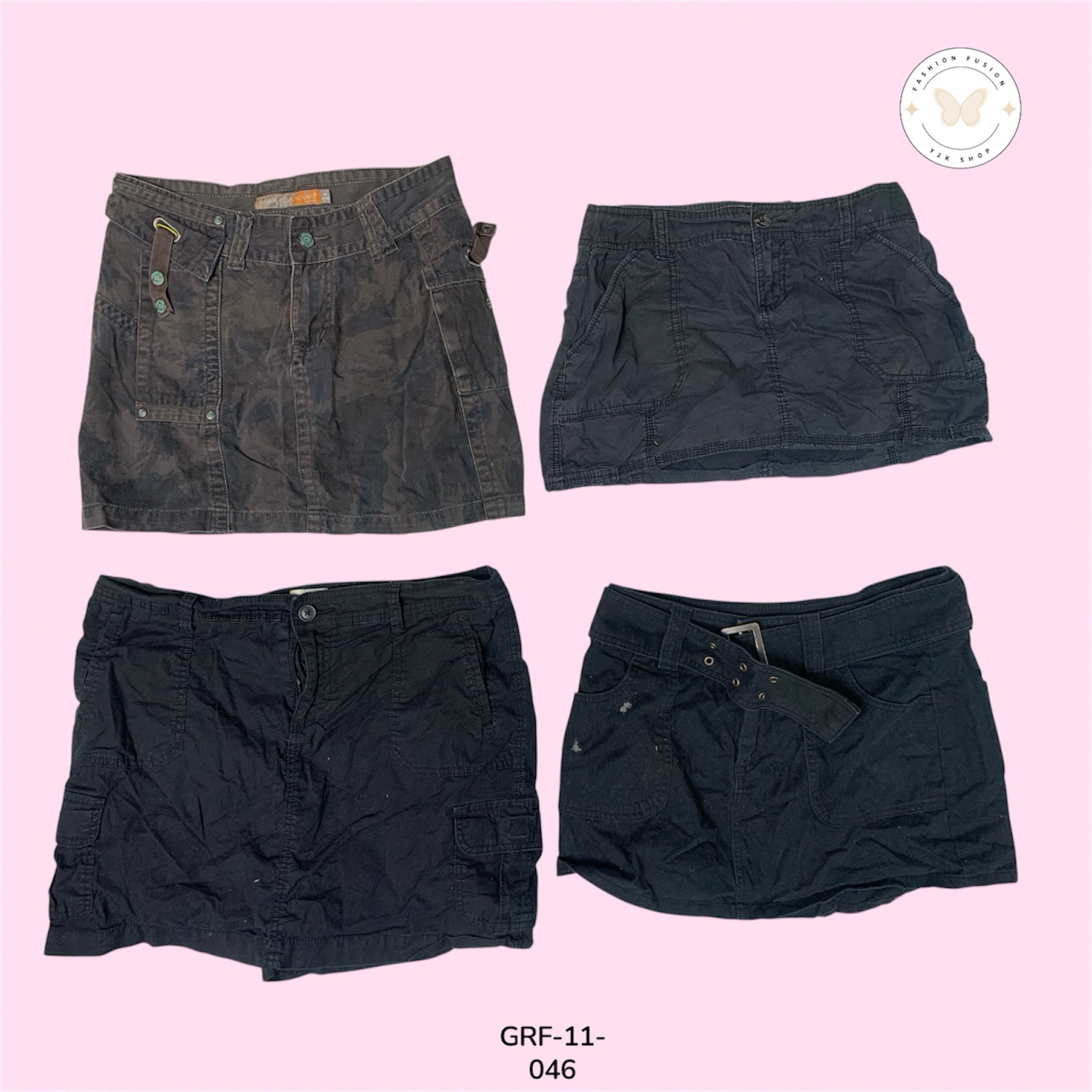 Saia Mini de Algodão Macio – Perfeita para Uso Casual (GRF-11-047)