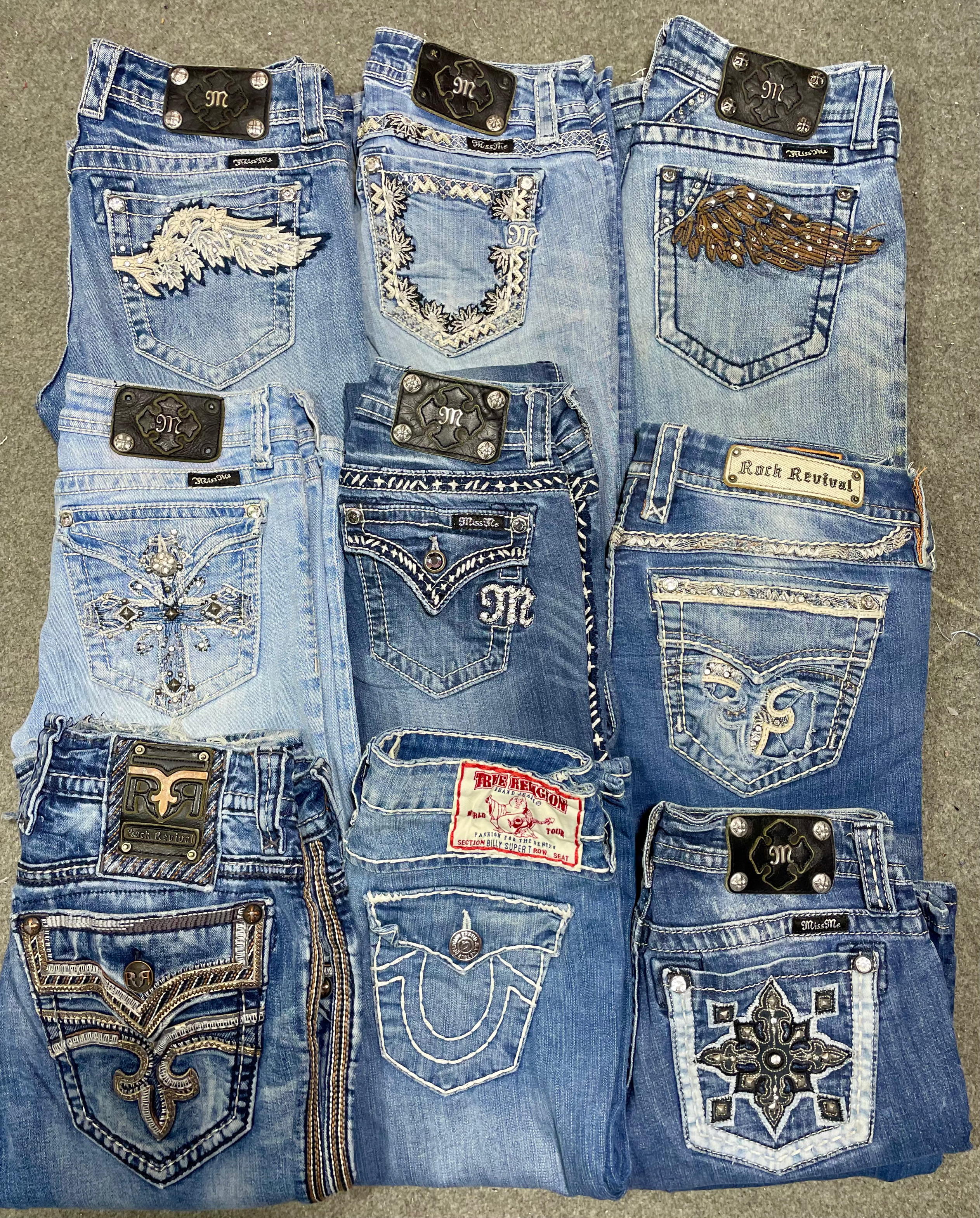 Miss Me True Religion Rock Revival jeans