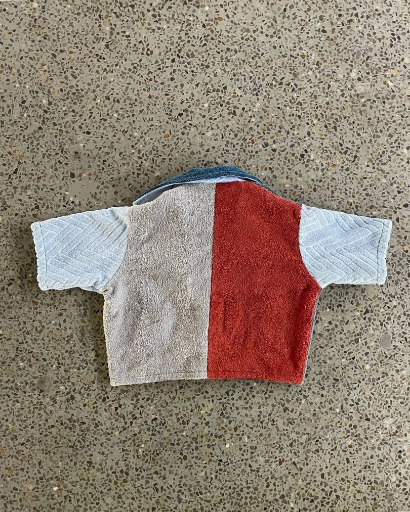 Chemise en tissu éponge upcyclée