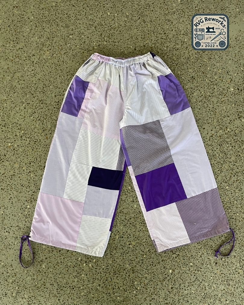 Upcycling Baumwoll-Patchwork-Hose