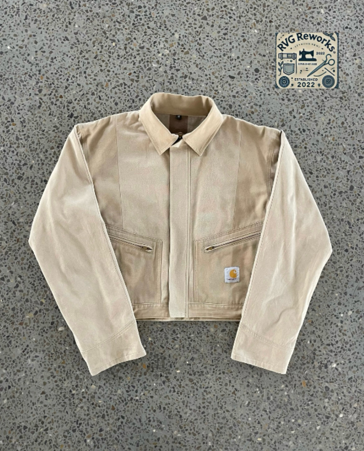 Veste cropped Carhartt upcyclée