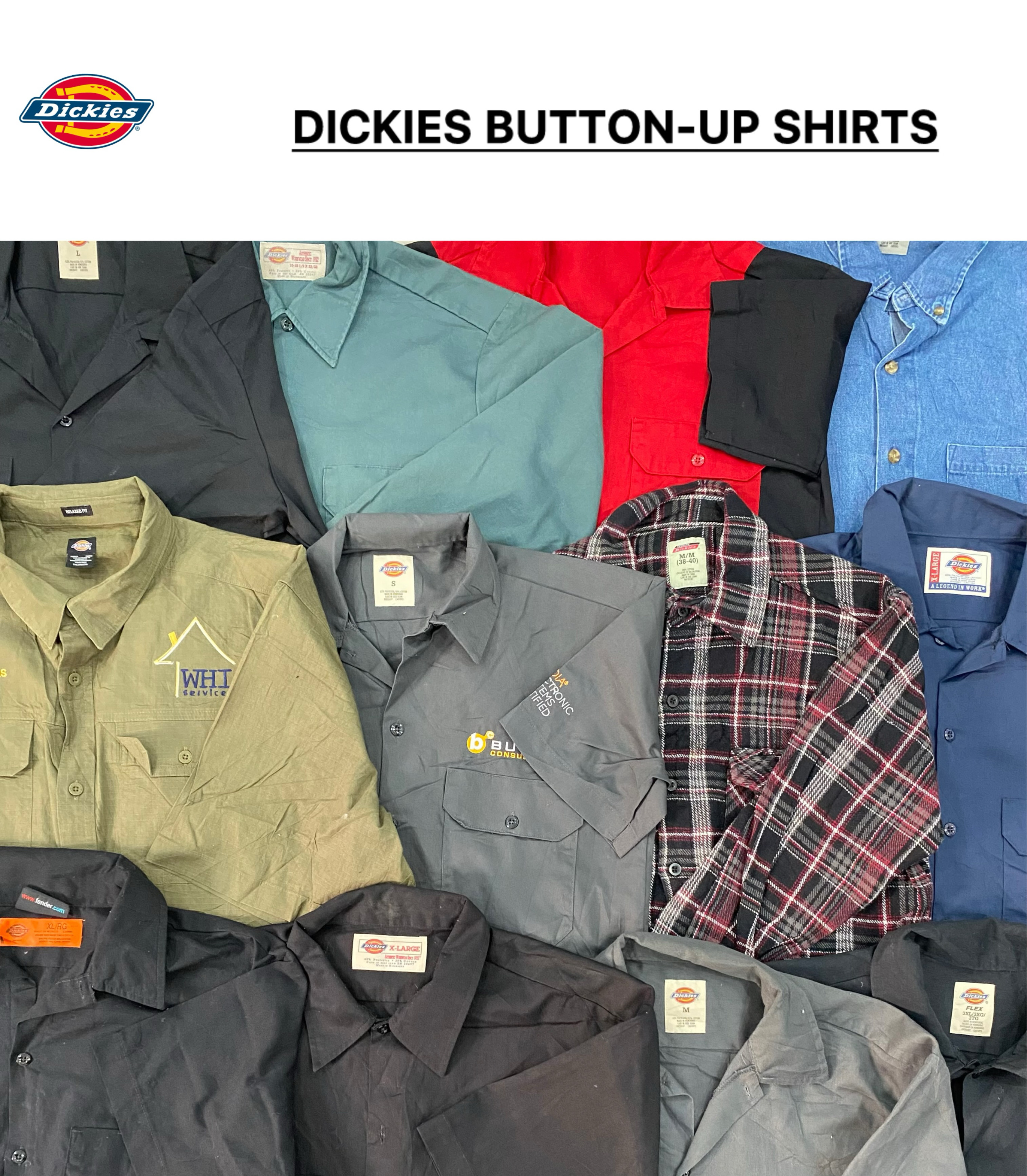 Chemises à Boutons Dickies de Marque