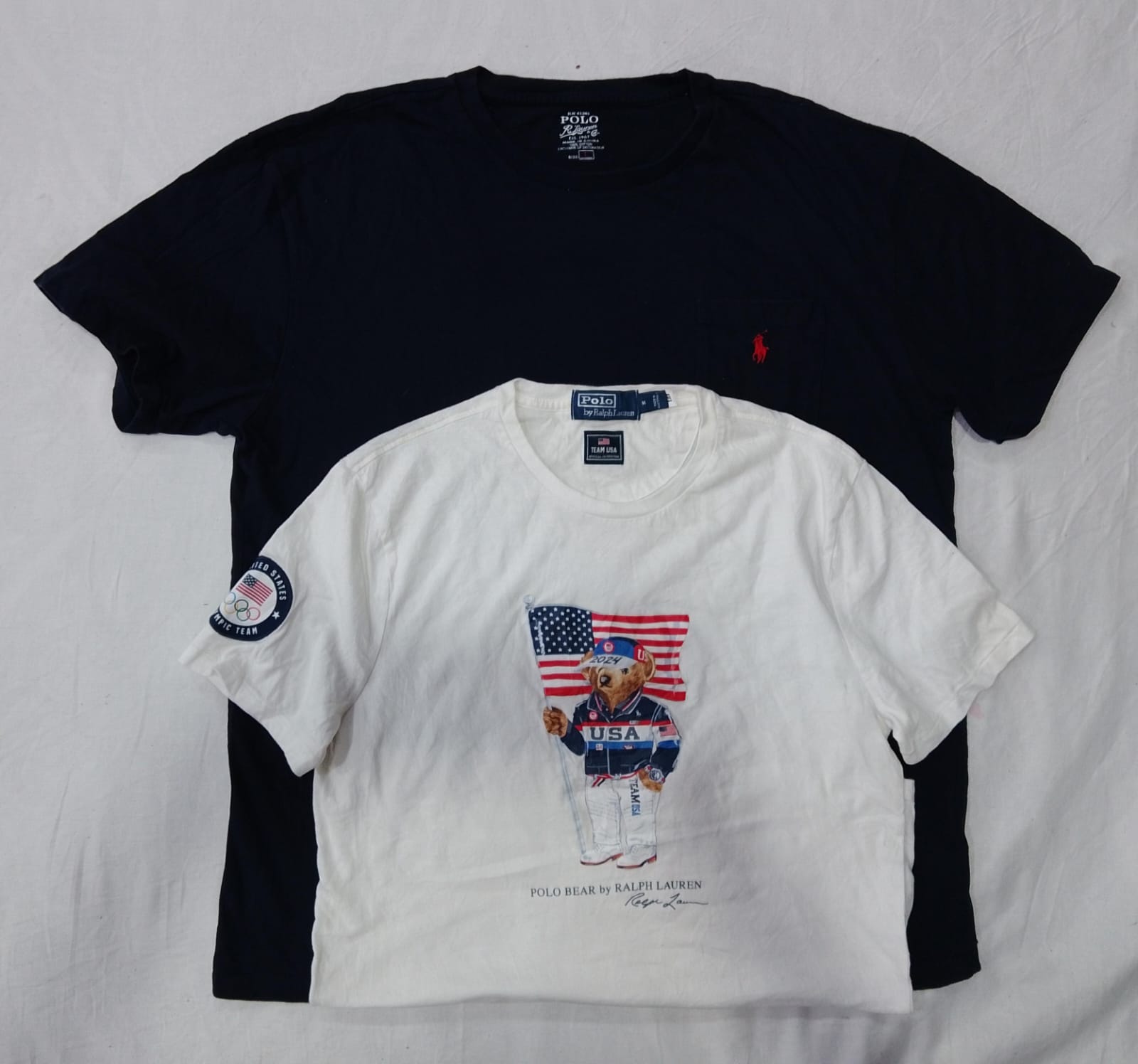 CR5492 ヴィンテージポロラウンドネックTシャツ