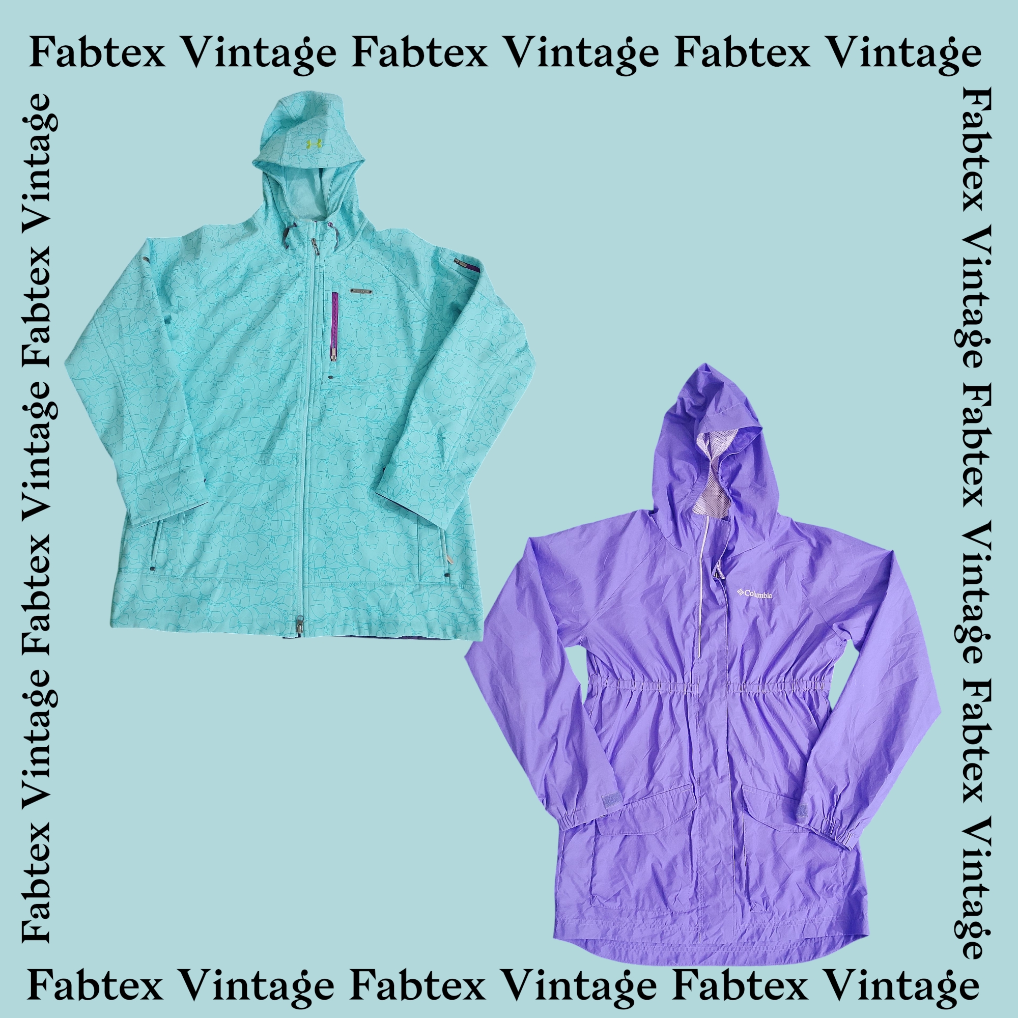 (FV-458) ブランドレインコート -ナイロンジャケット