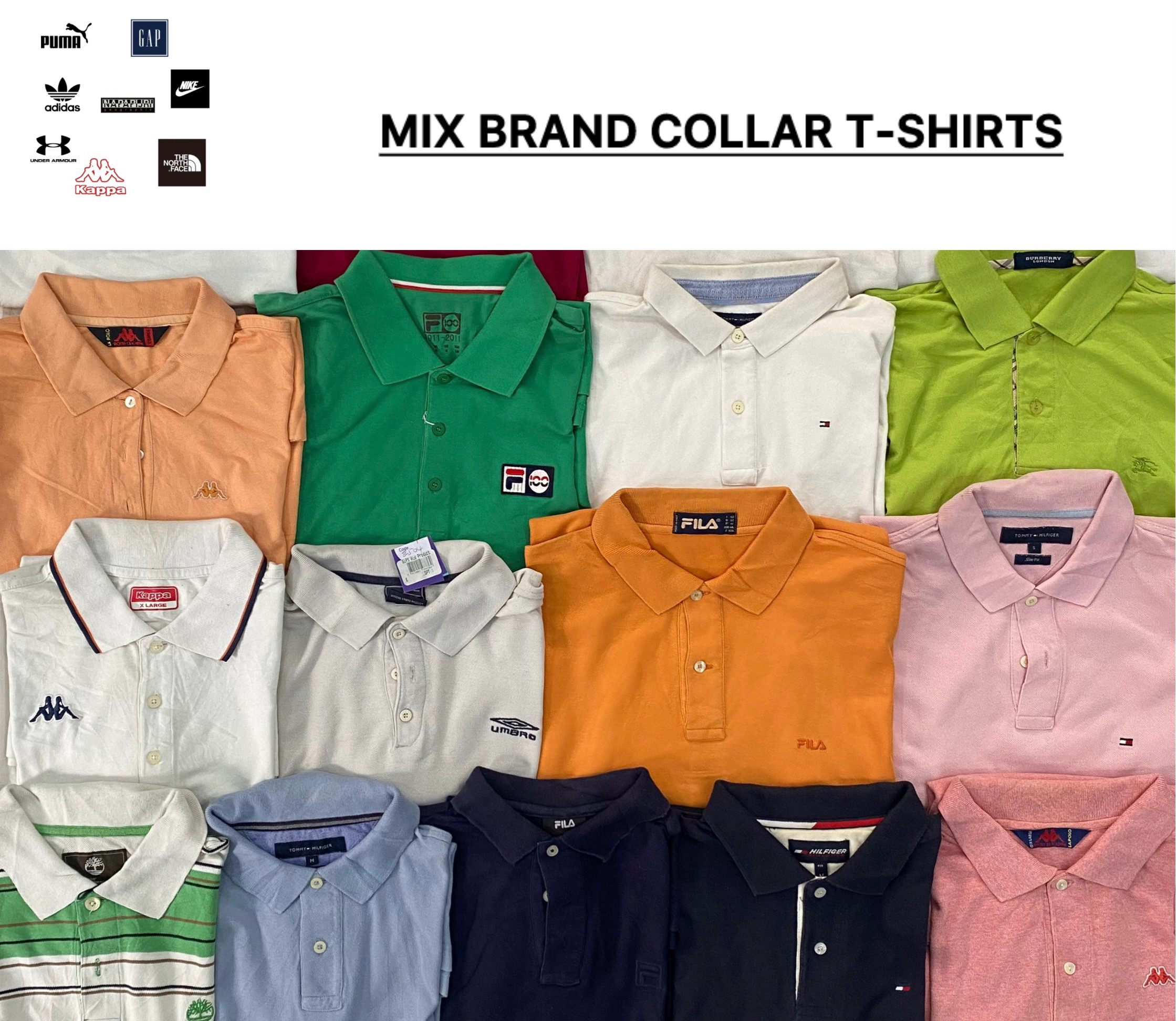 T-shirts col mixte de marque