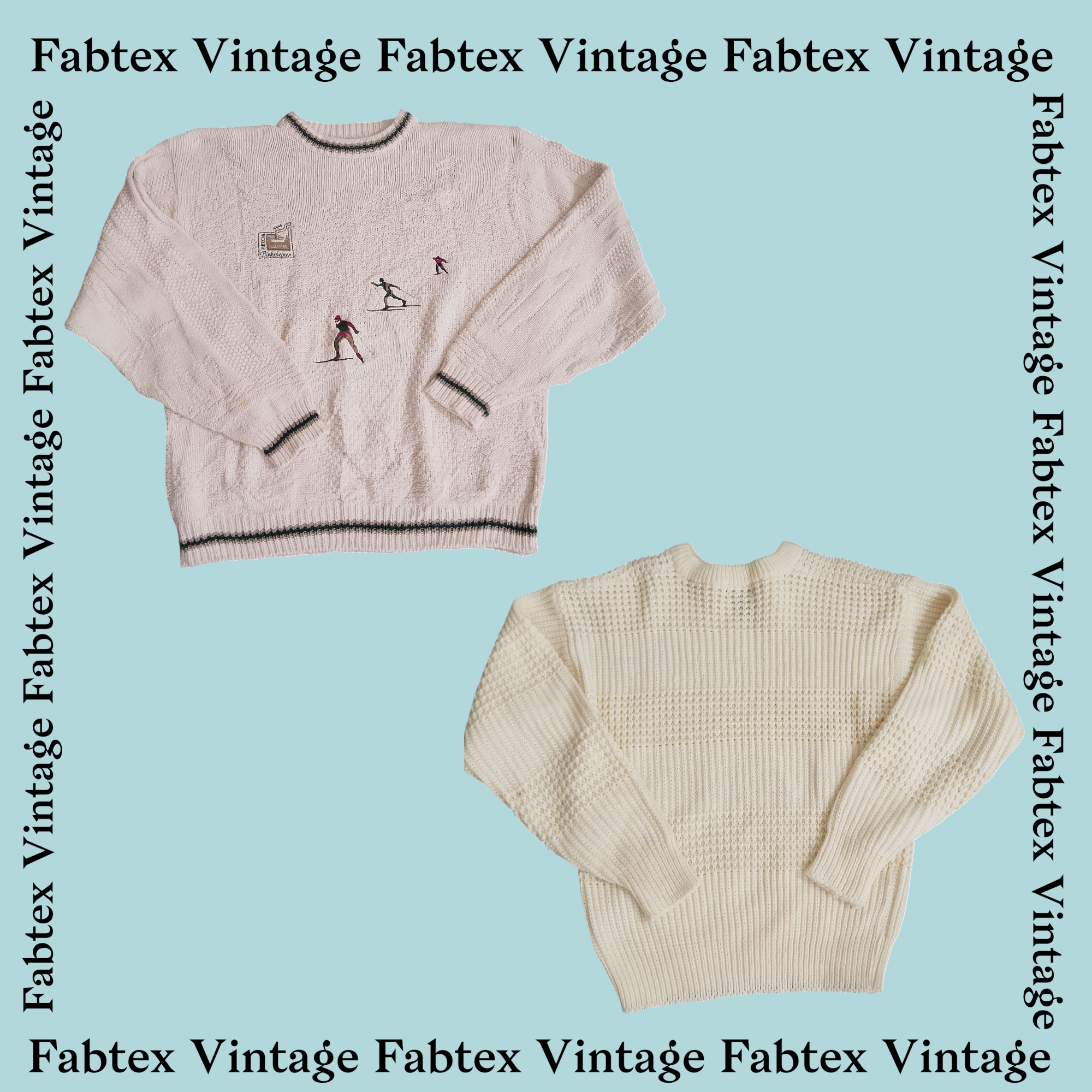 (FV-463) Pull en laine blanc